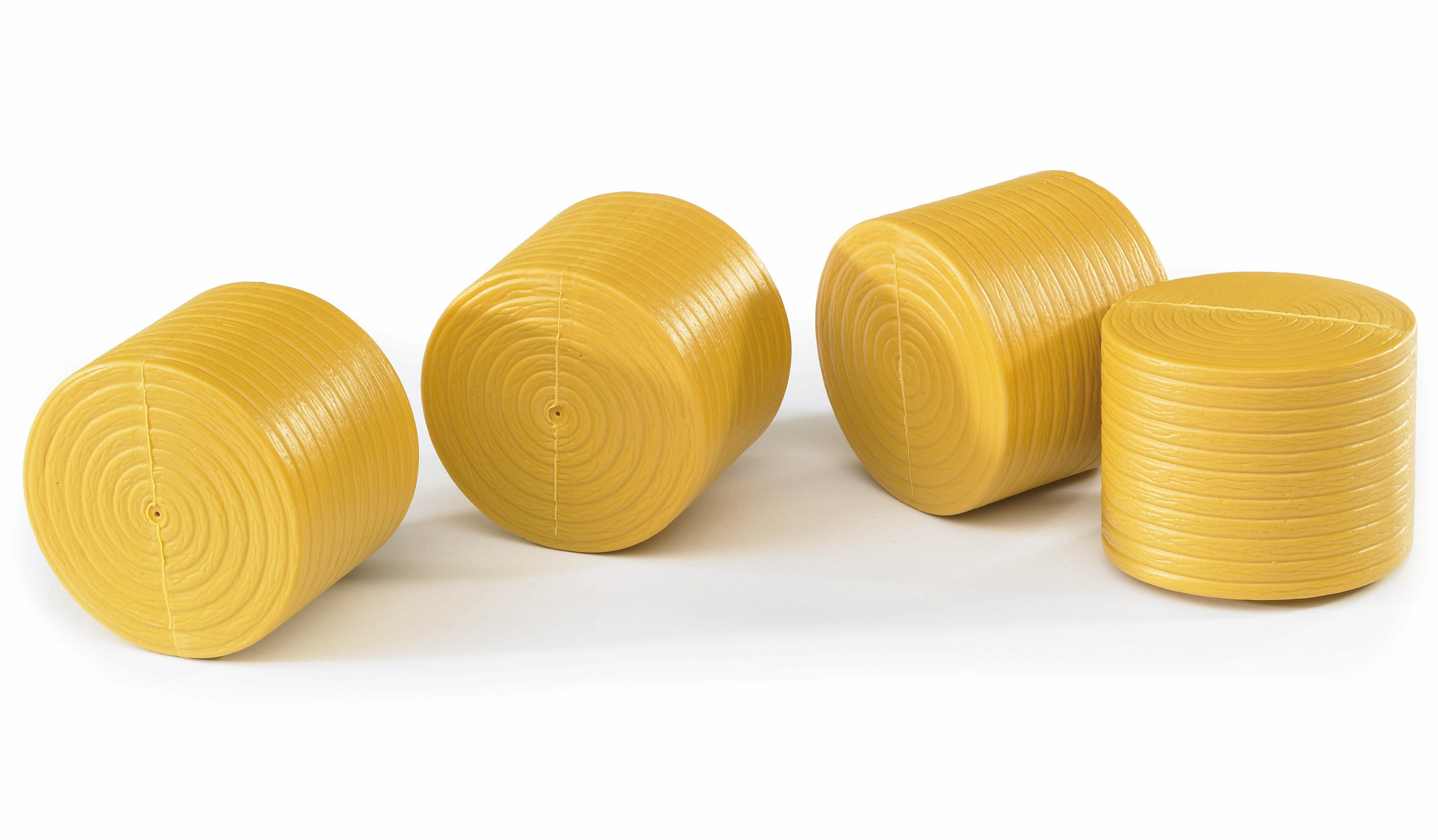 02344_2 4 pacas redondas color ocre para Claas Rollant 250