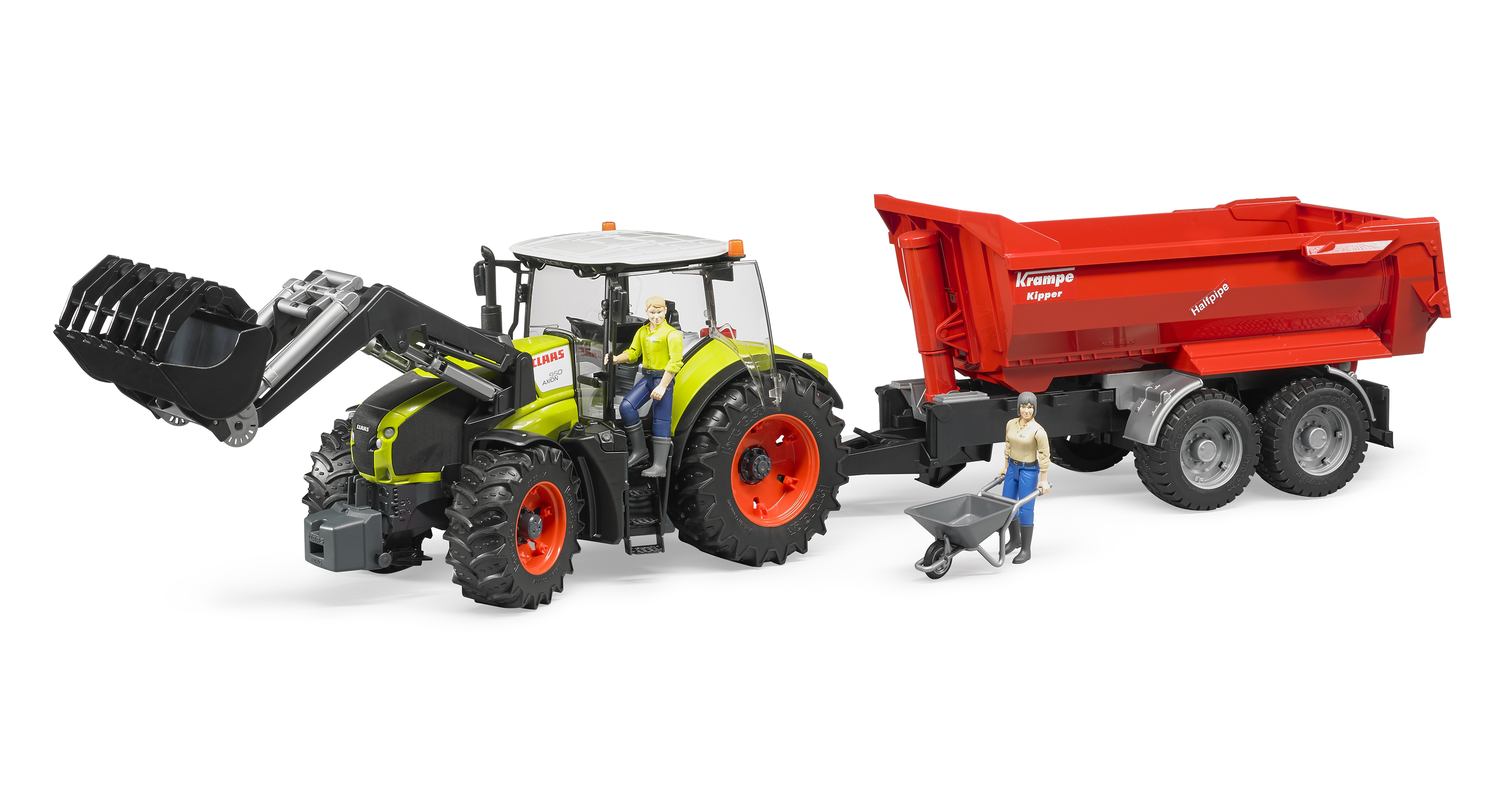 Claas Axion 950 con benna
