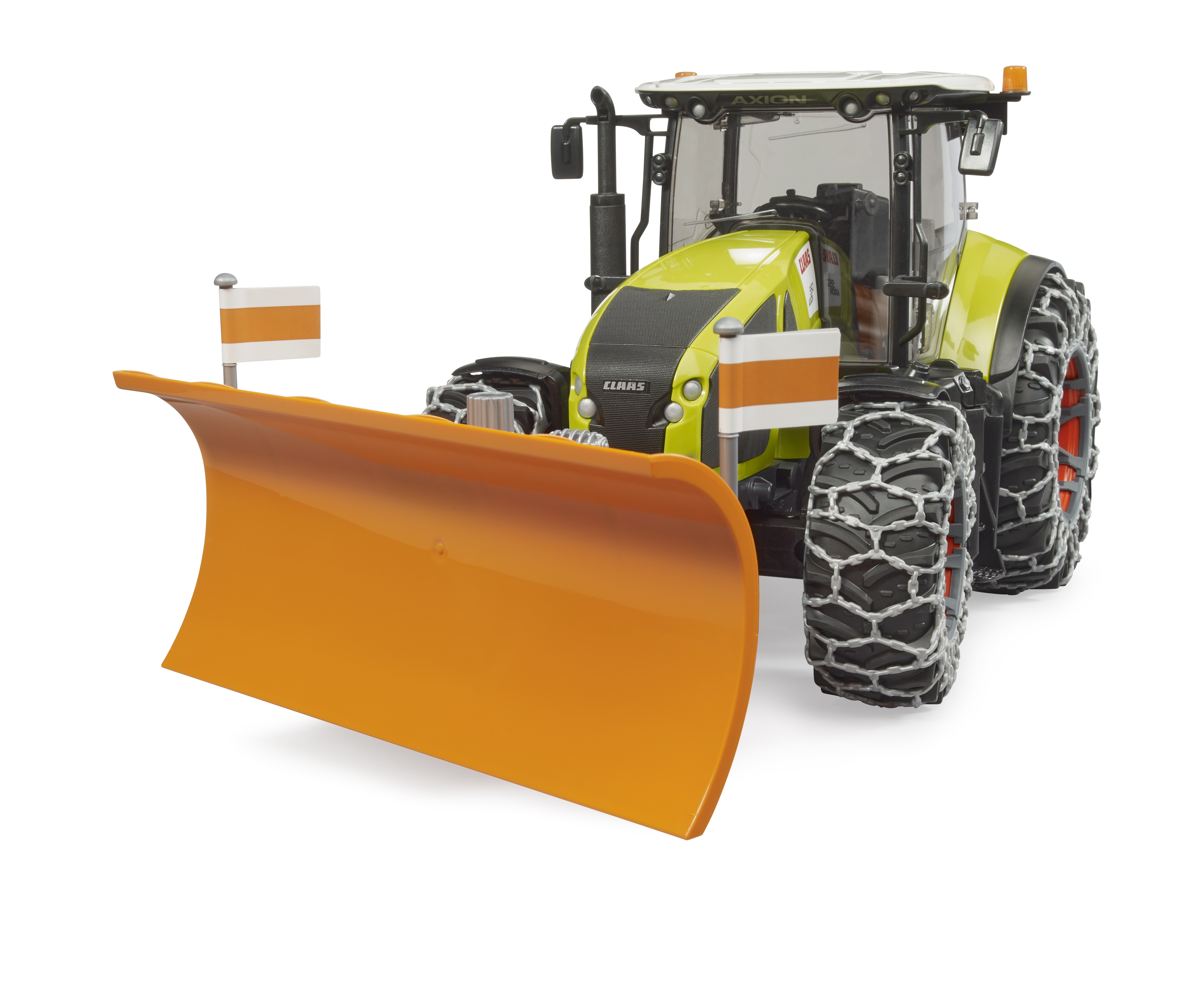 Claas Axion 950 mit Schneeketten und Räumschild Claas Axion 950 mit Schneeketten und Räumschild