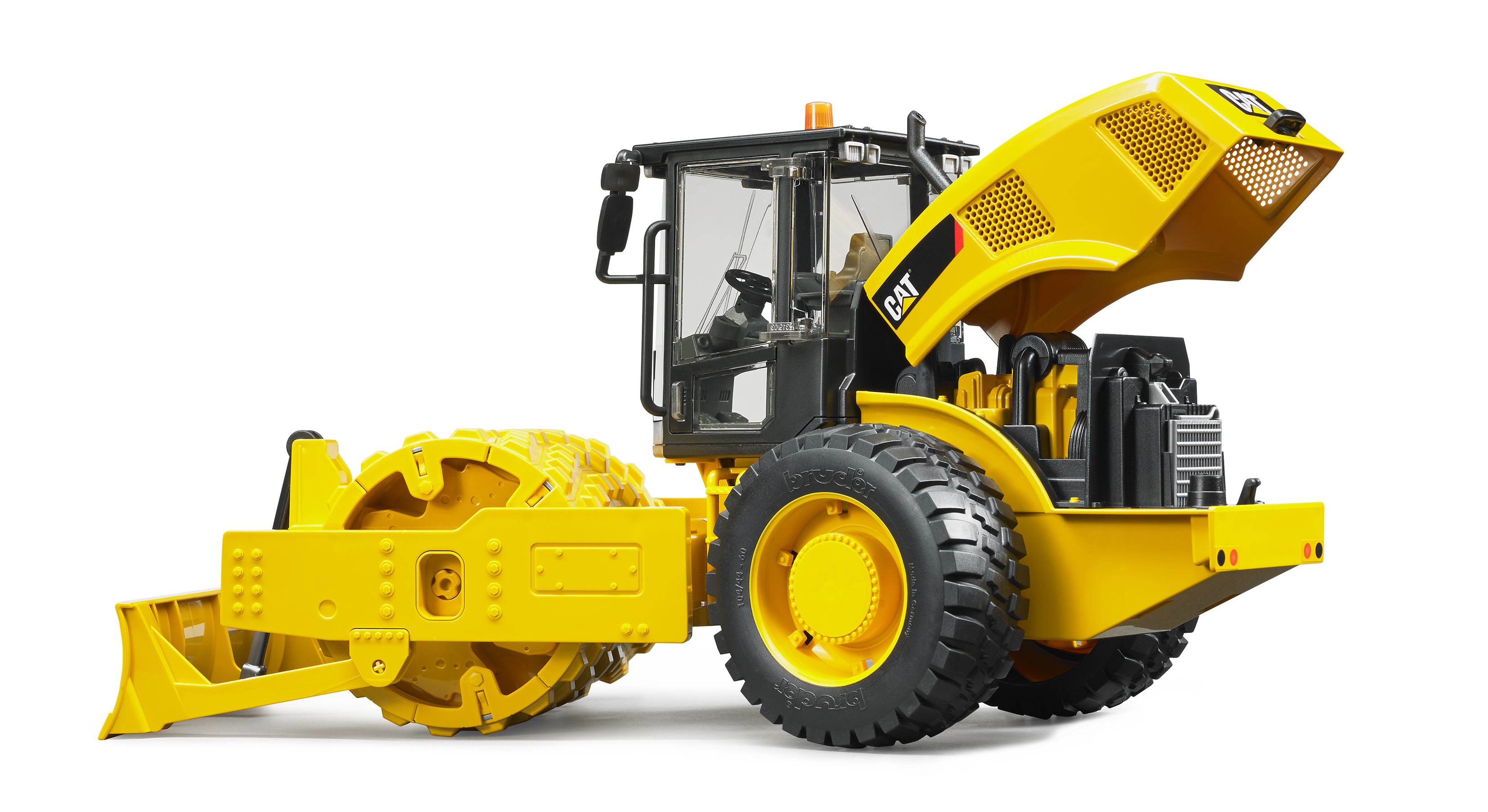 Cat® Walzenzug mit Planierschild und Stampffussbandage Cat® Walzenzug mit Planierschild und Stampffussbandage