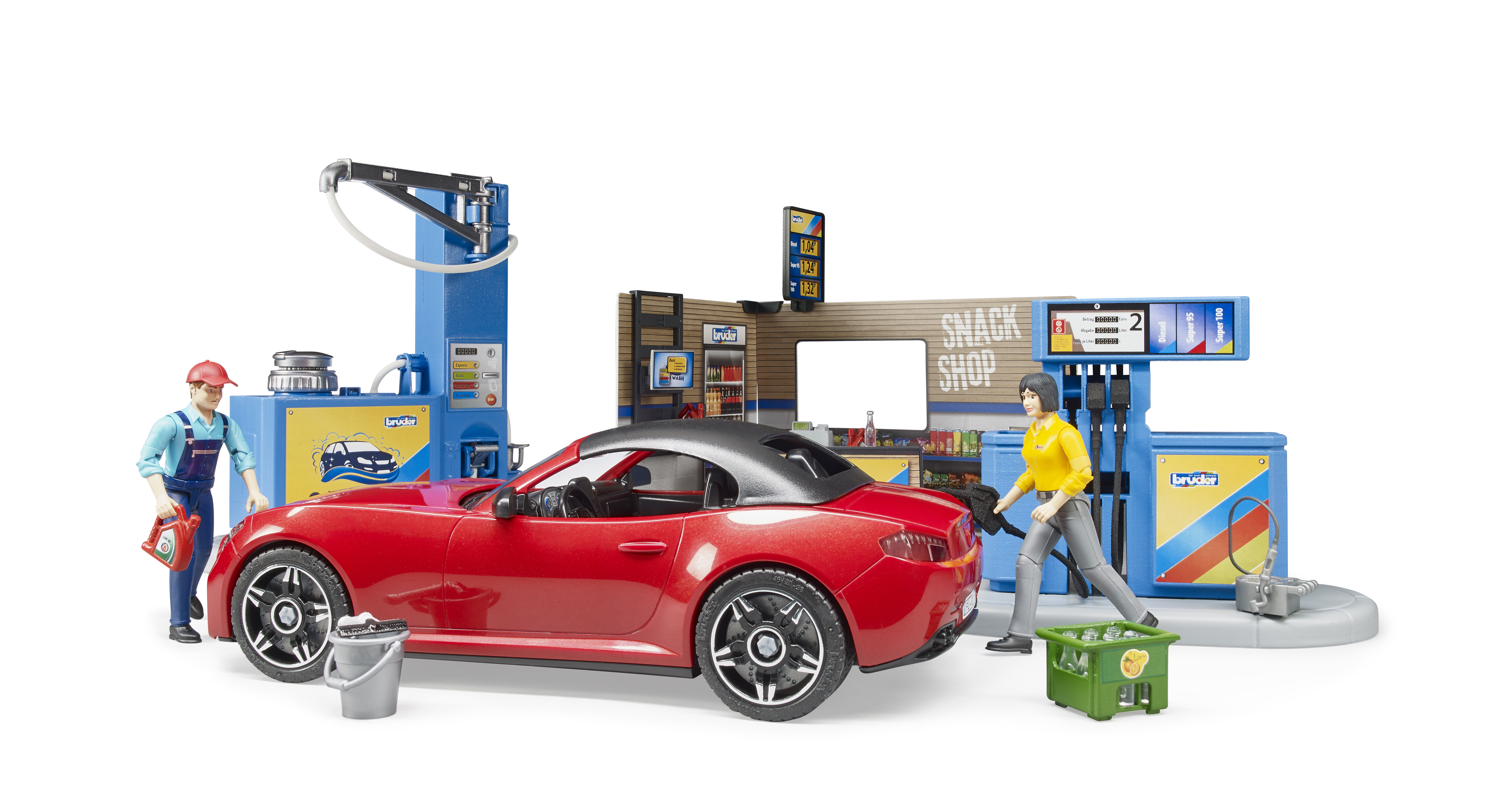 bworld Tankstelle mit Fahrzeug und Waschplatz bworld Tankstelle mit Fahrzeug und Waschplatz