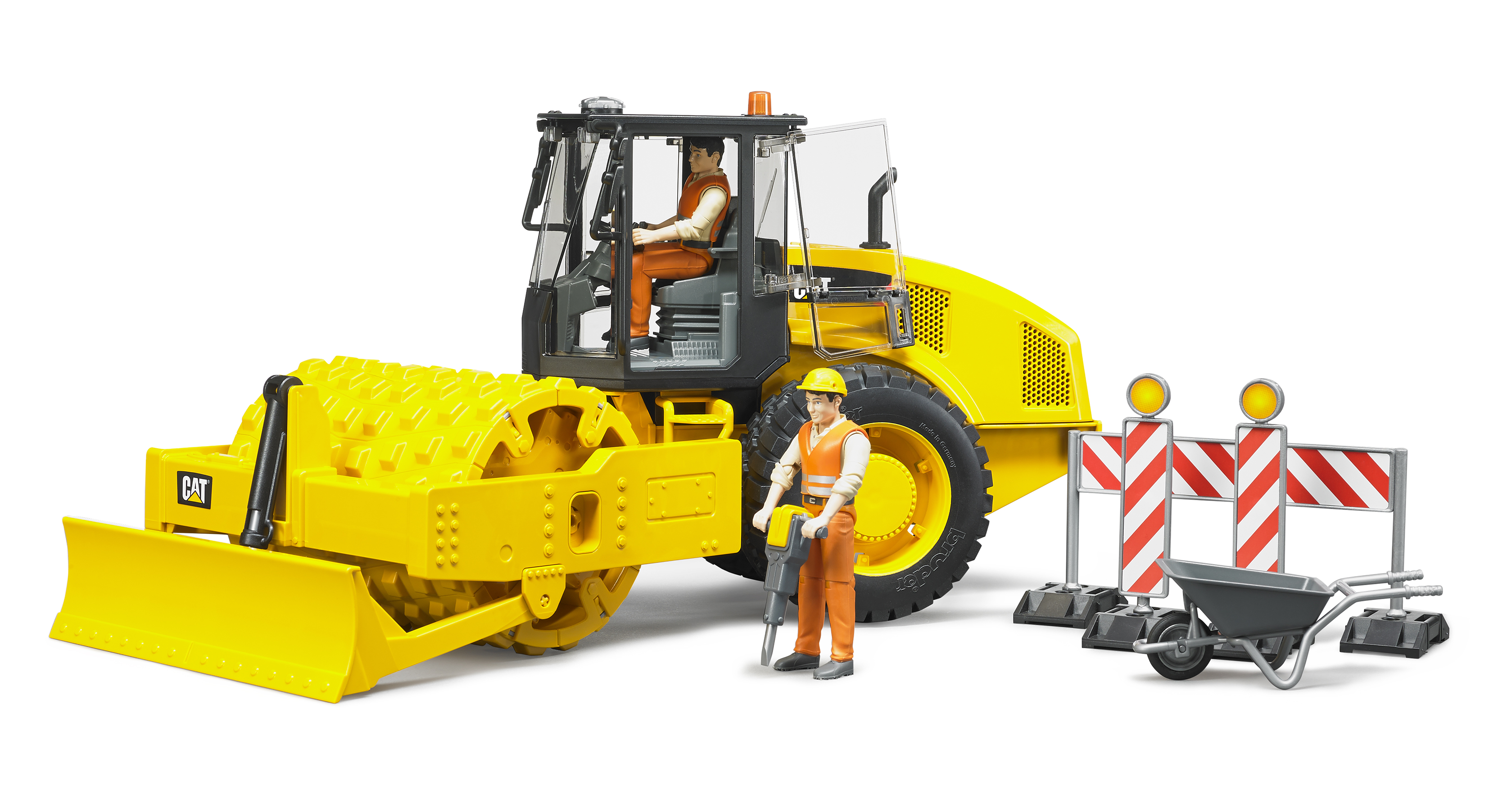 Cat® Walzenzug mit Planierschild und Stampffussbandage Cat® Walzenzug mit Planierschild und Stampffussbandage