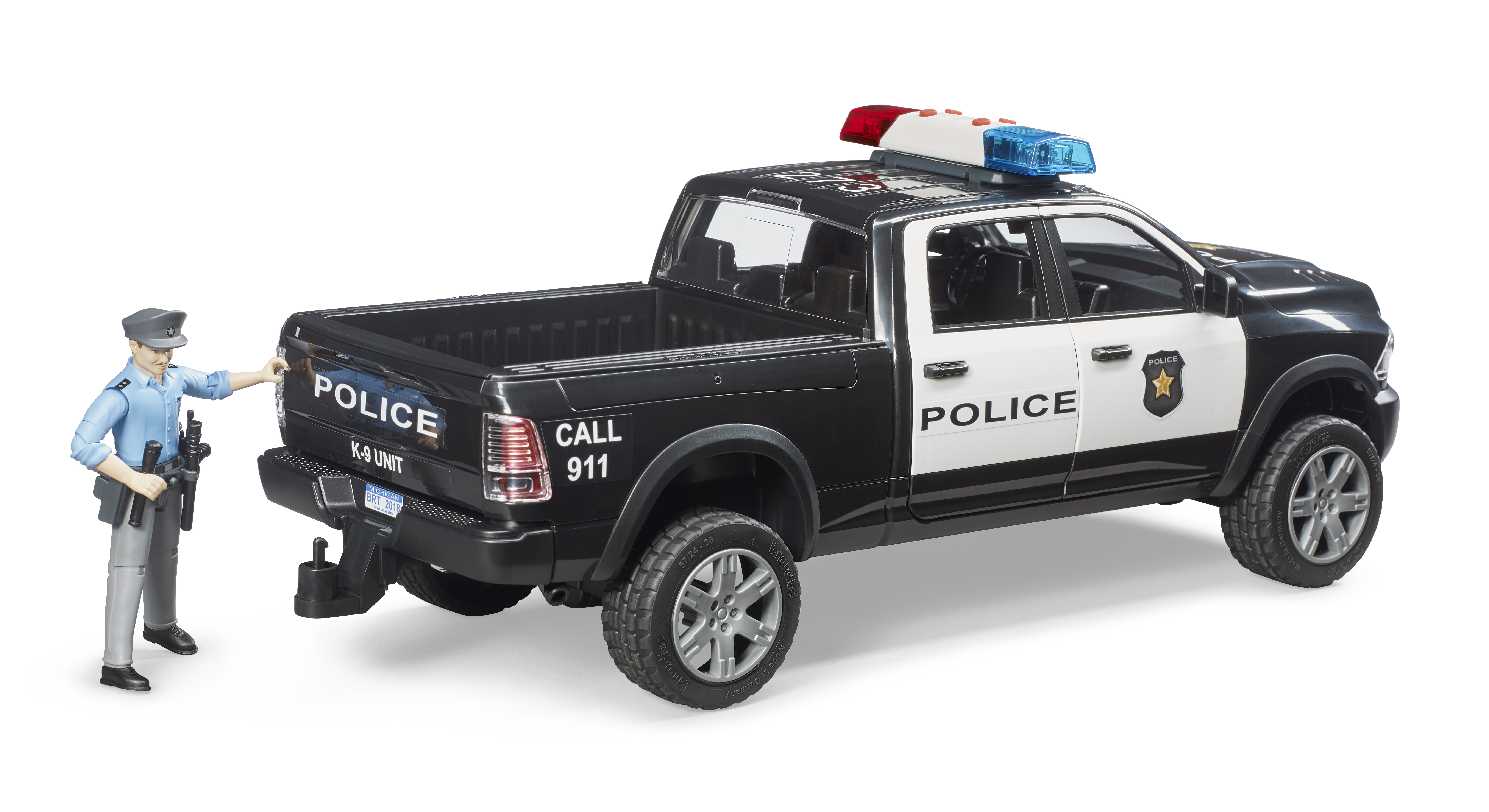 RAM 2500 Polizei Pickup mit Polizist