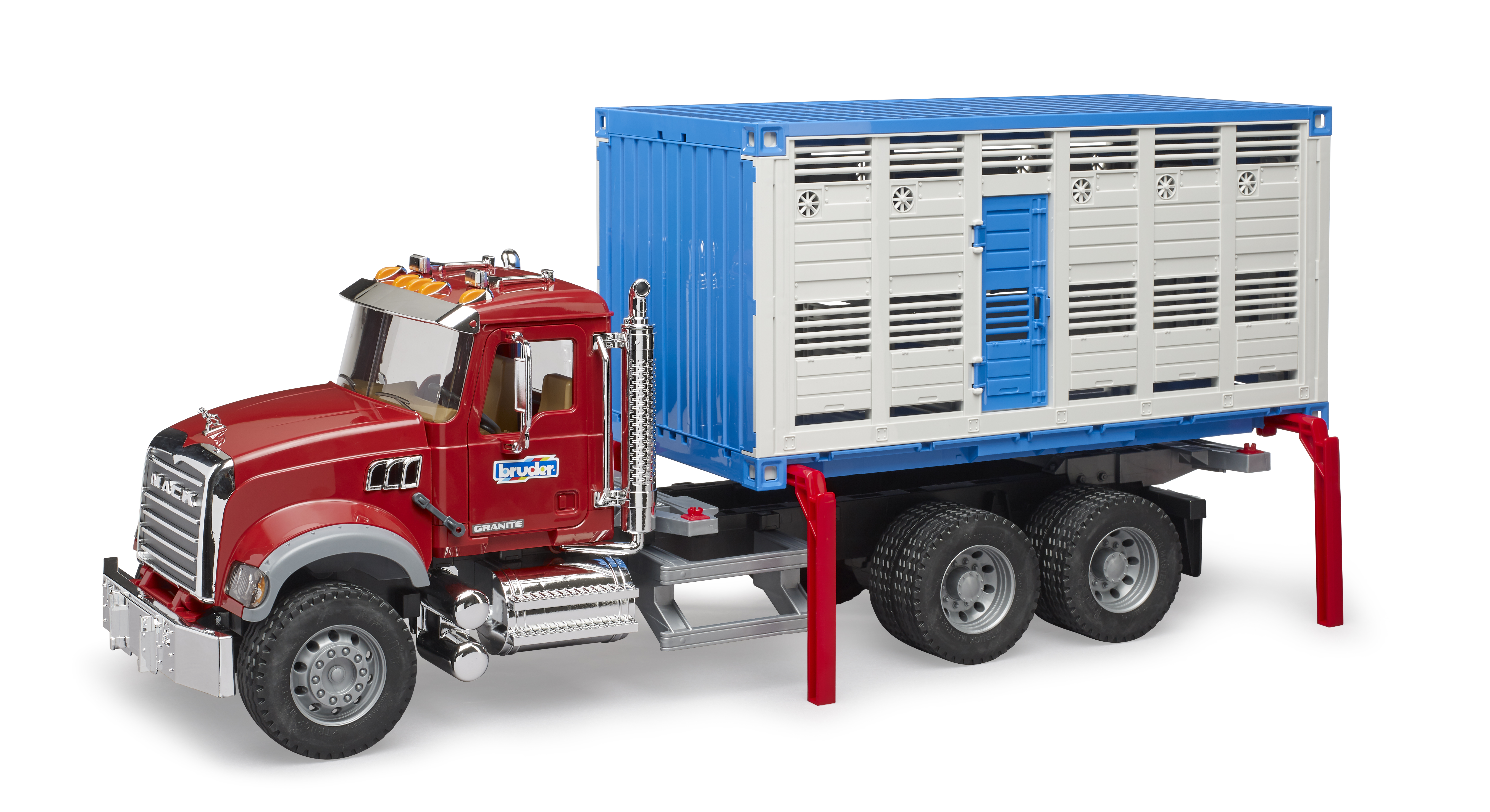 MACK Granite Tiertransporter mit 1 Rind