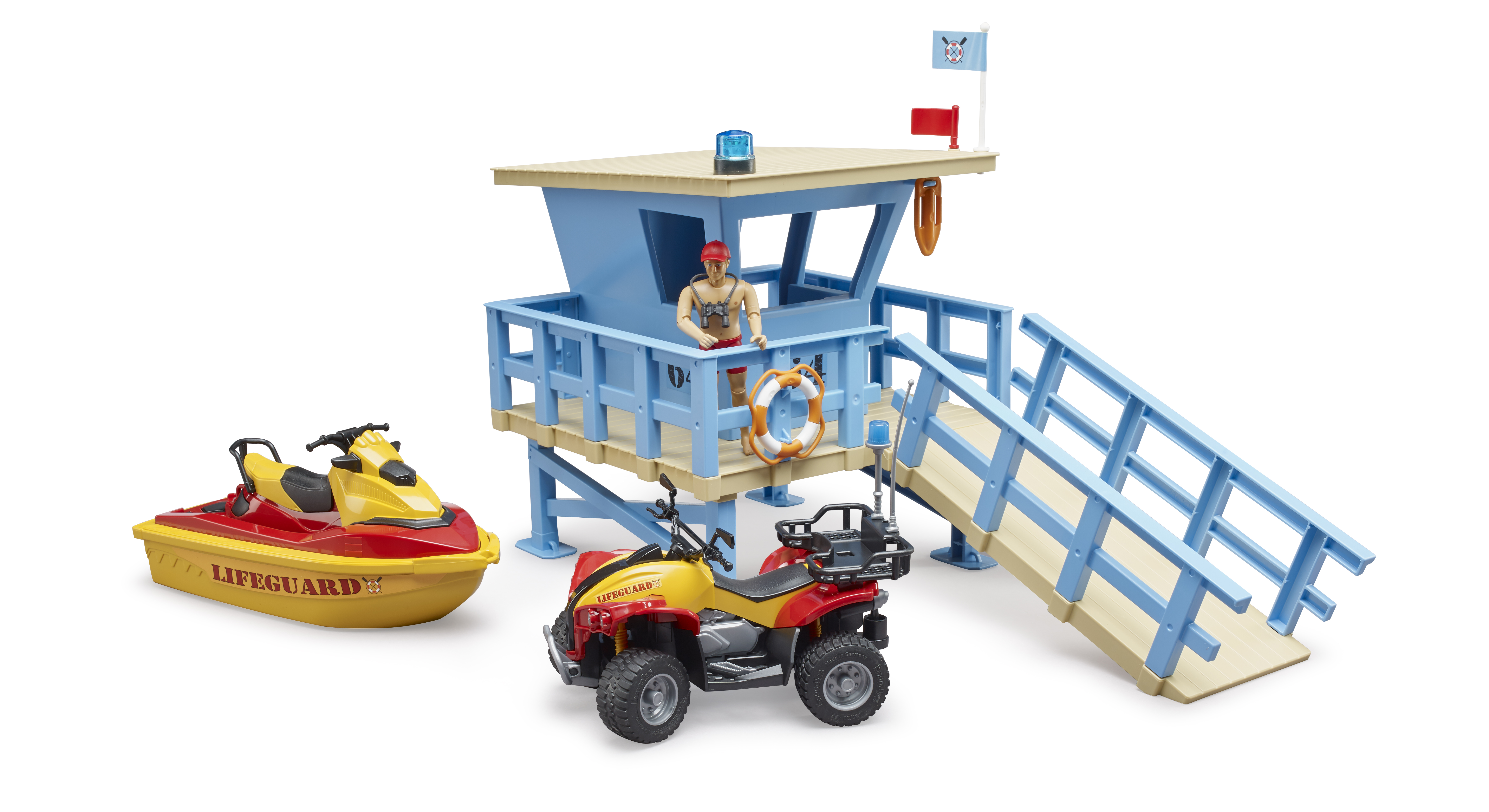Puesto de socorro bworld con quad y moto de agua 