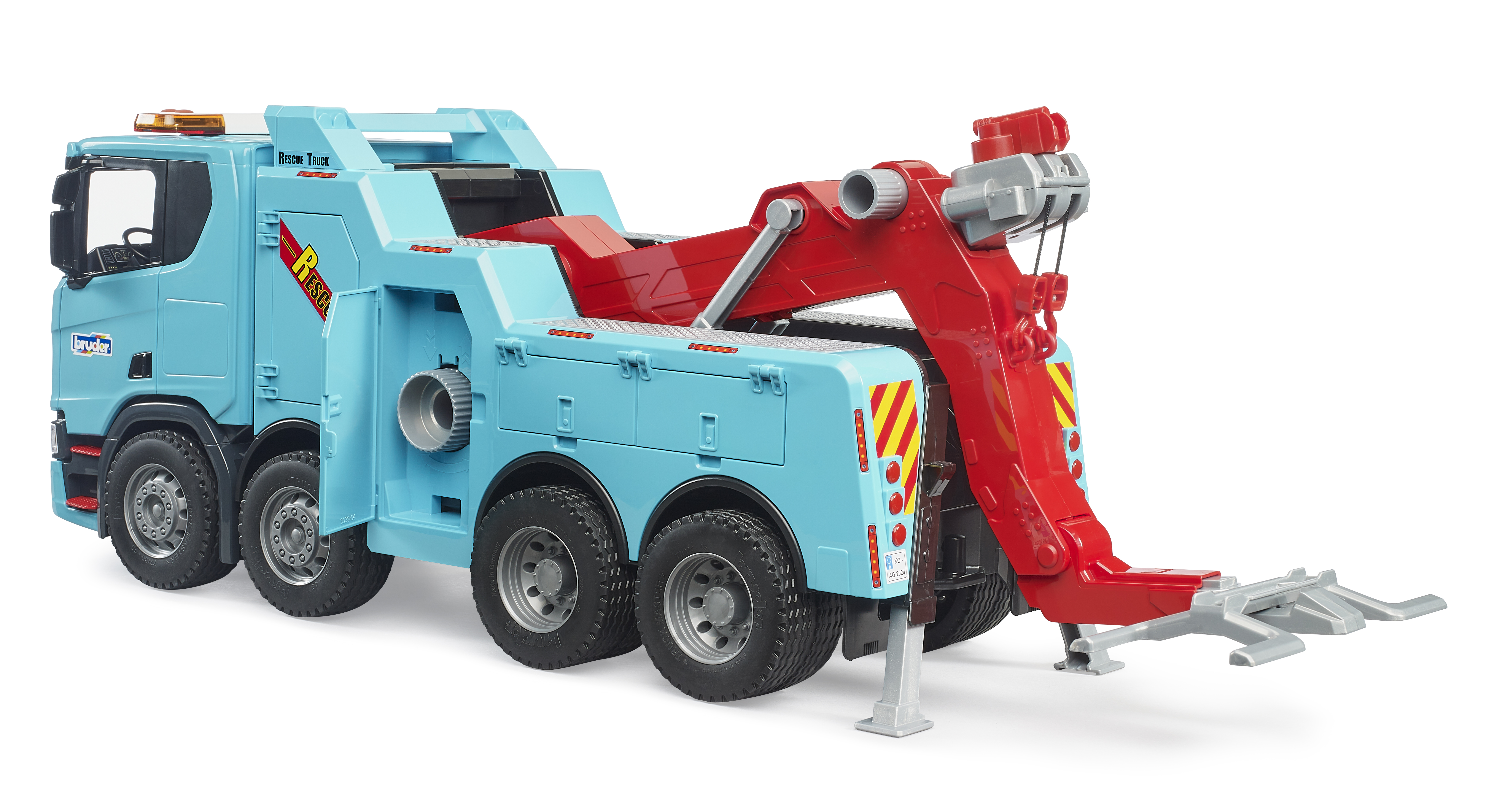 Camion di recupero e traino Scania Super 560R con modulo Light and Sound