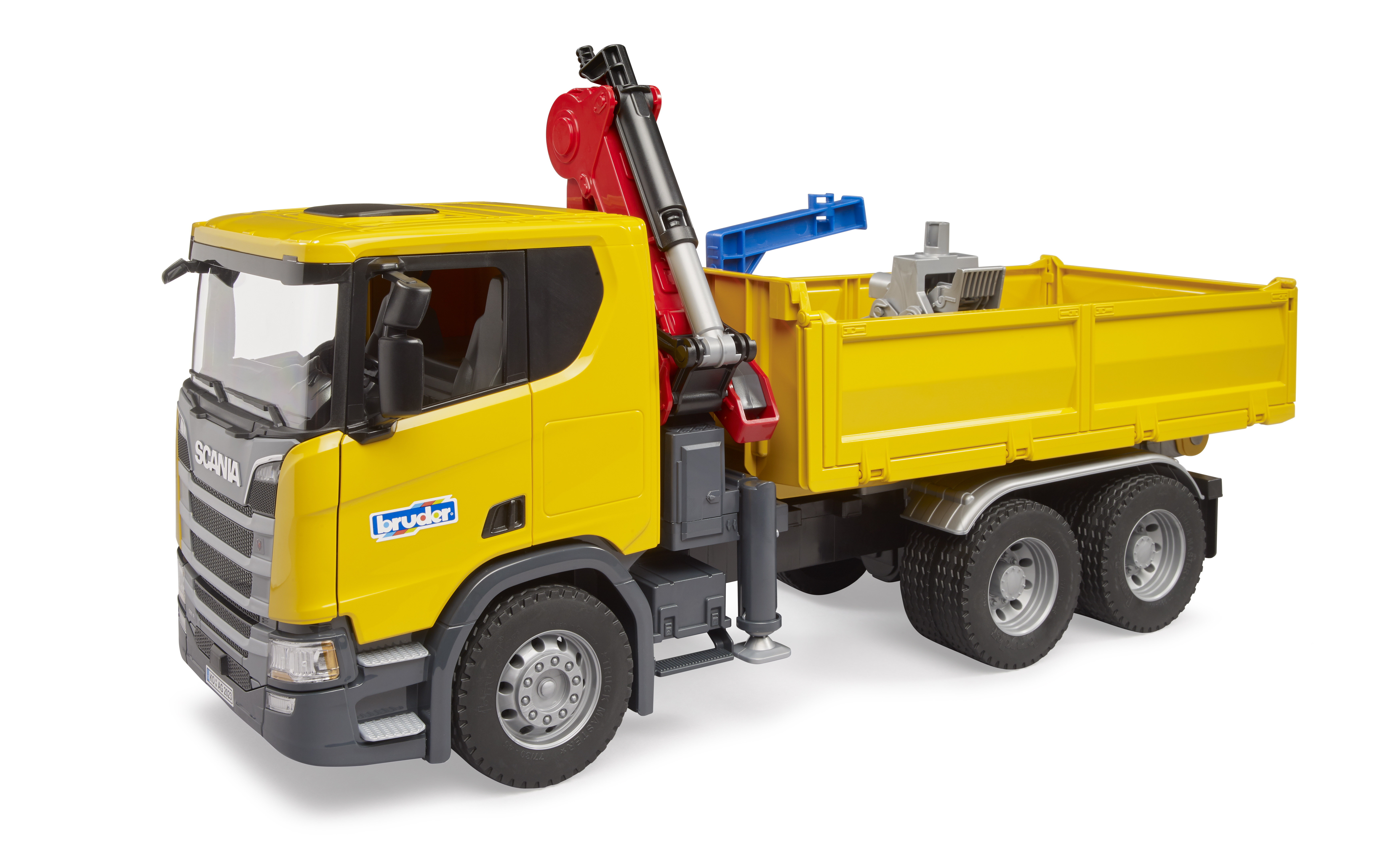 Camion da cantiere Scania Super 560R  con gru e 2 pallet