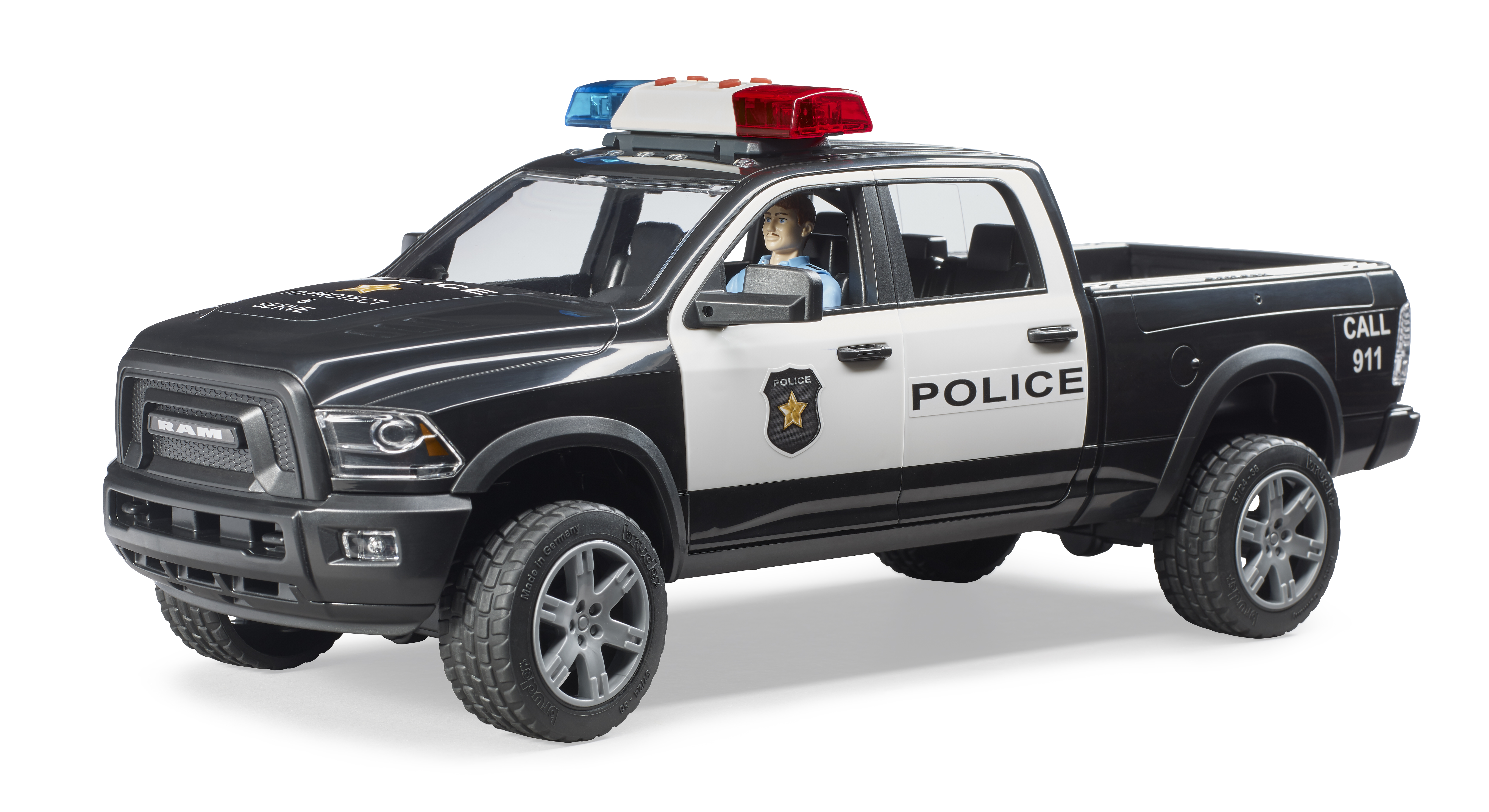 RAM 2500 Polizei Pickup mit Polizist