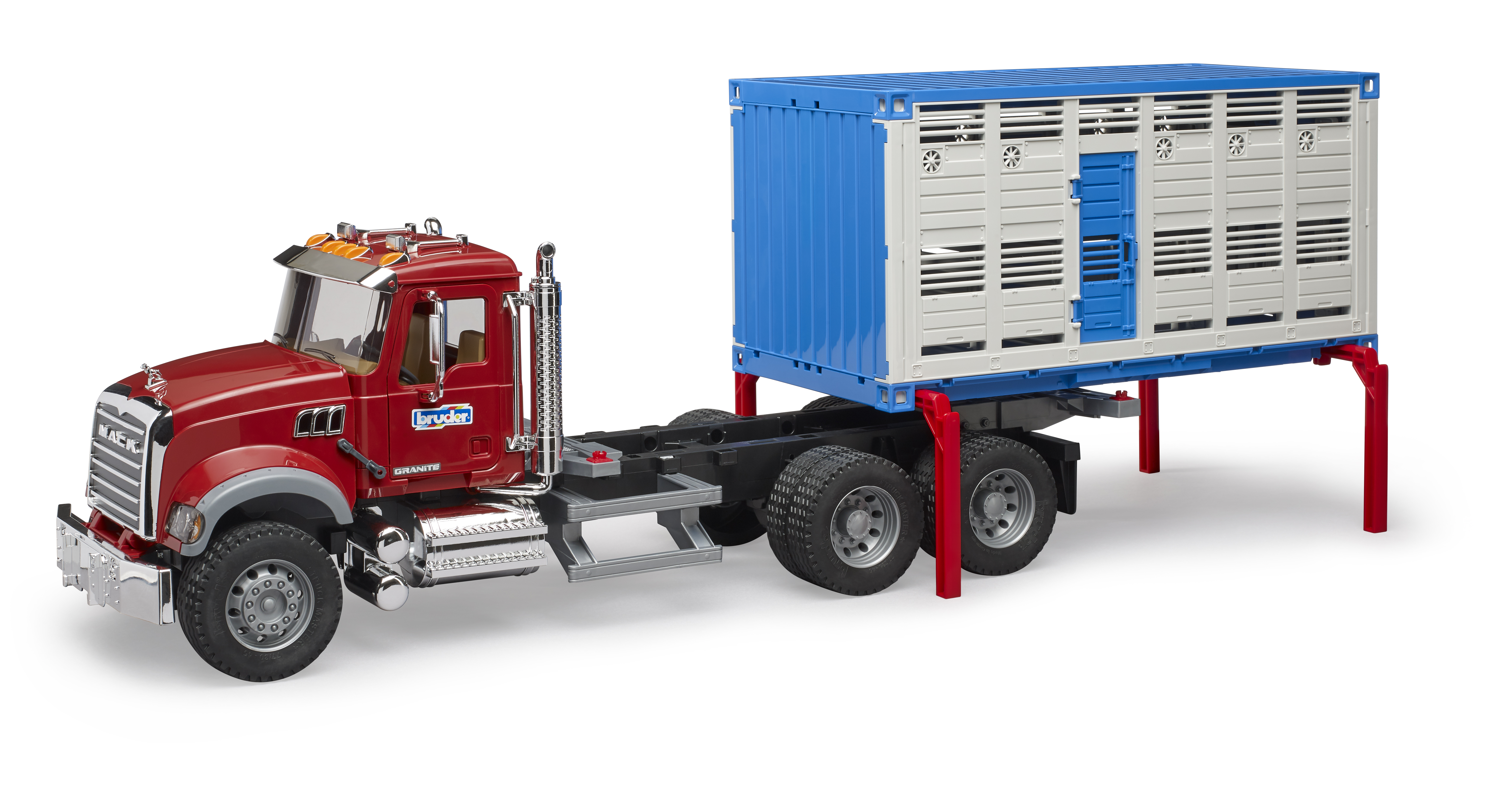 MACK Granite Tiertransporter mit 1 Rind