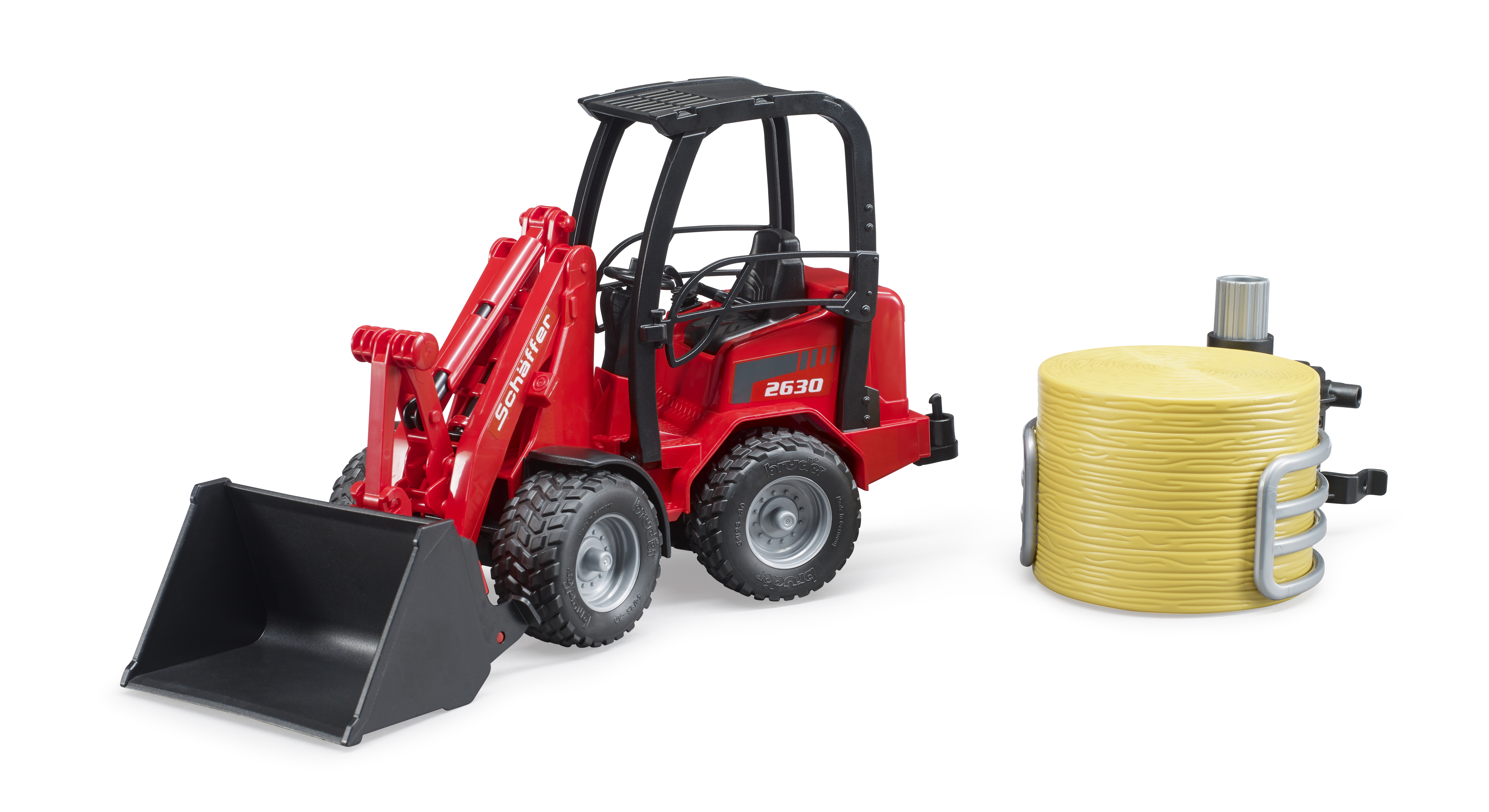 Schaffer Hoflader 2630 con forca per balle e 1 bal Schaffer Hoflader 2630 con forca per balle e 1 bal