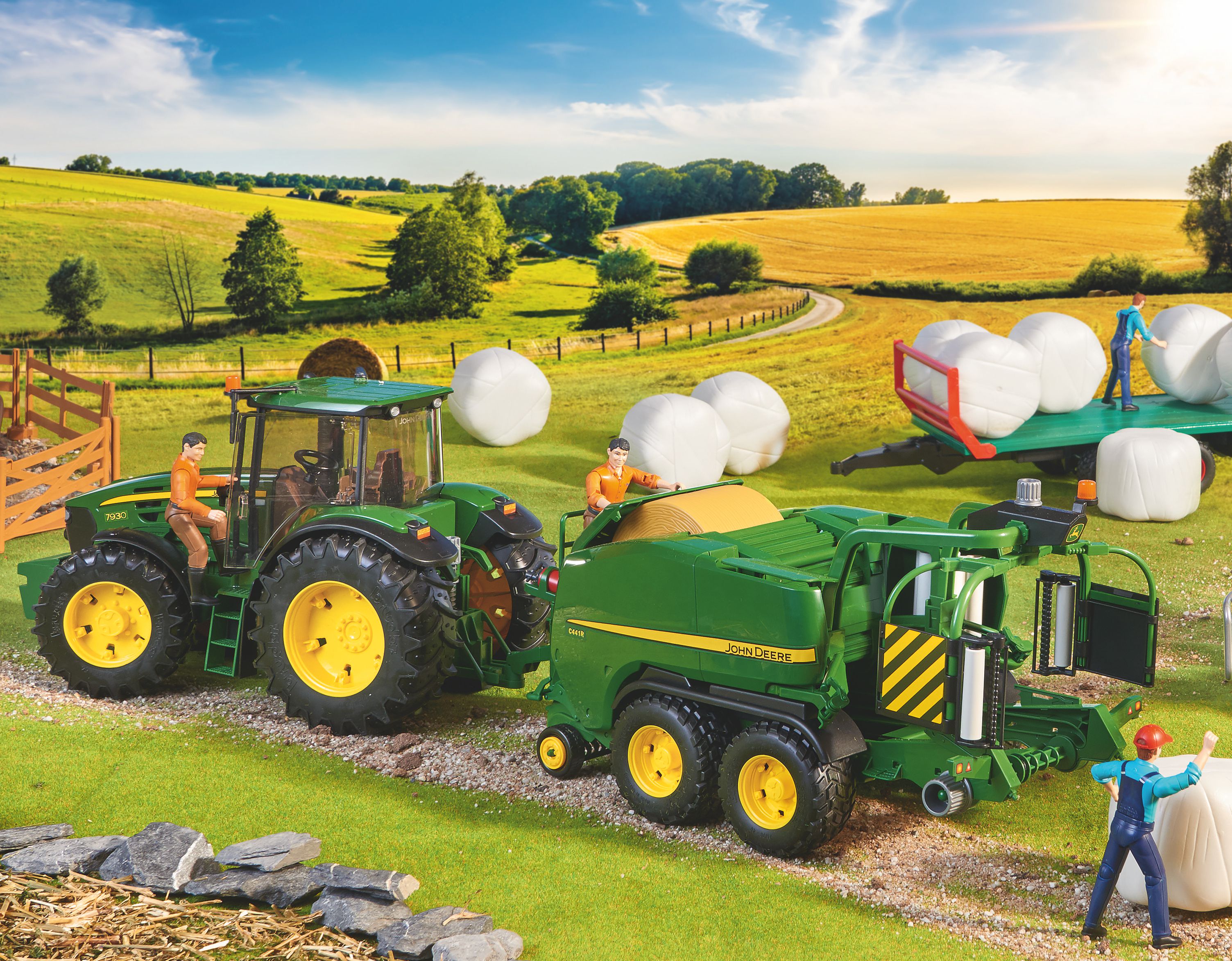 Pressa con avvolgitore rotoballe John Deere C441R Pressa con avvolgitore rotoballe John Deere C441R