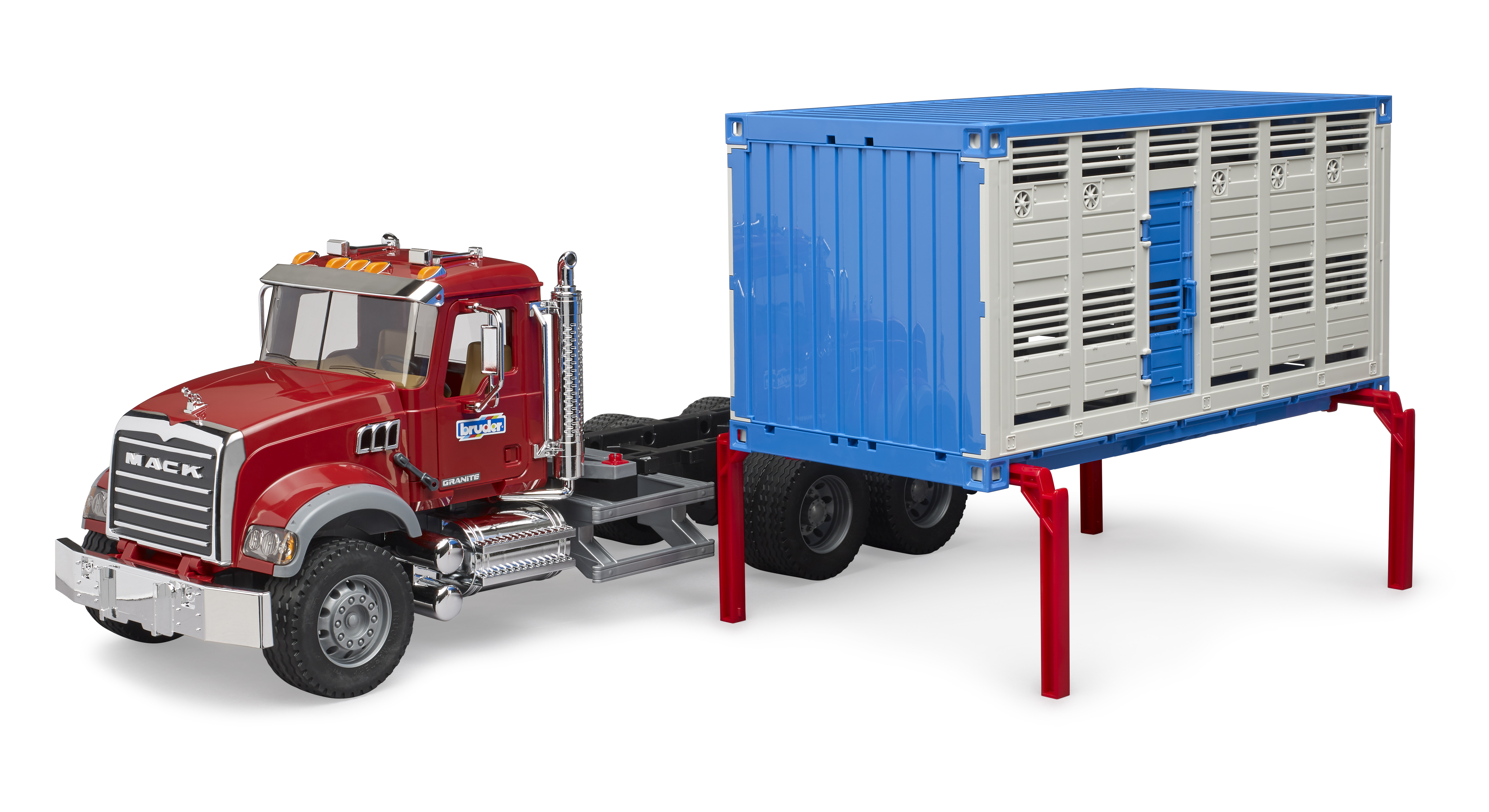 MACK Granite Tiertransporter mit 1 Rind