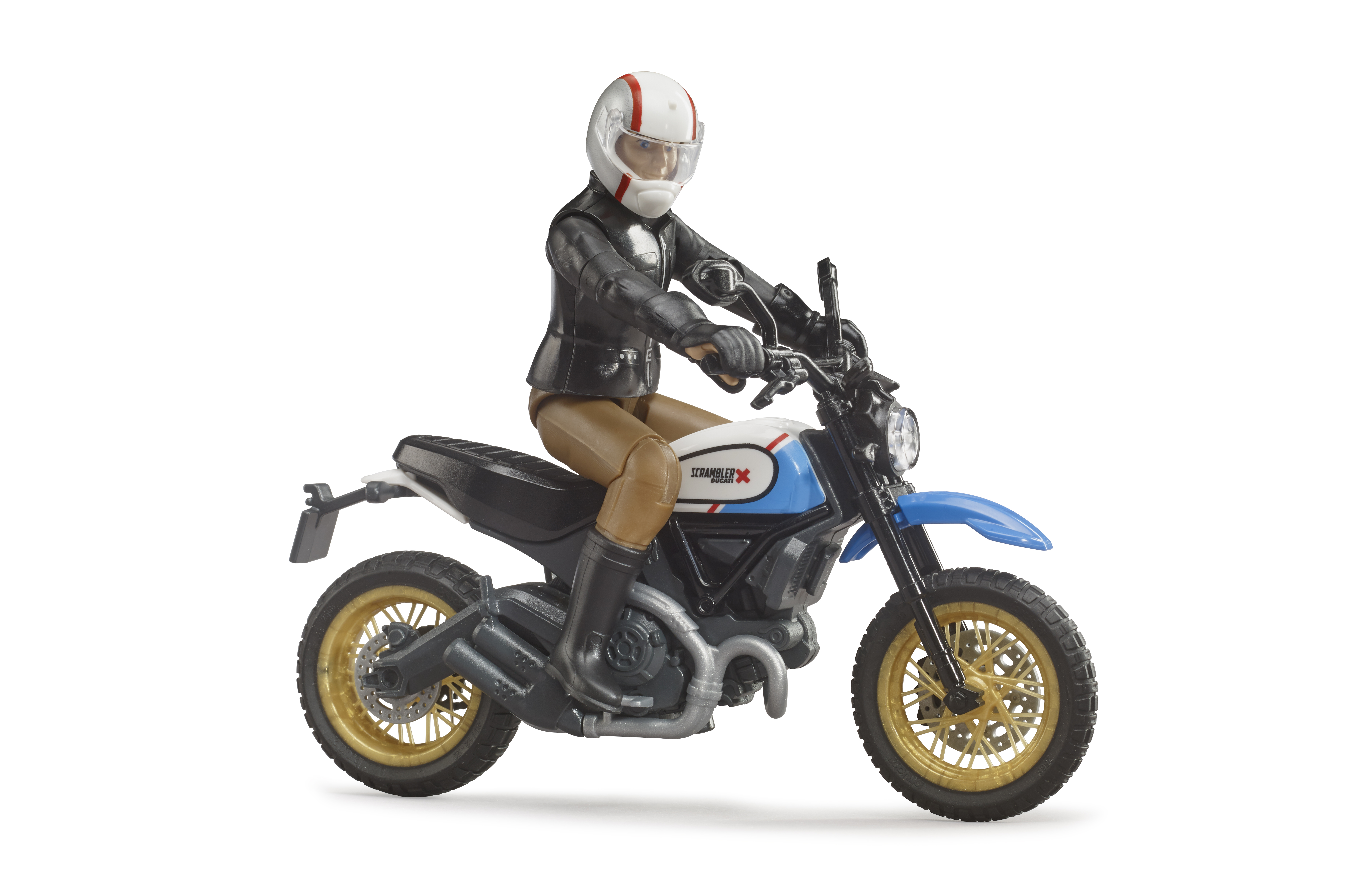 Scrambler Ducati Desert Sled mit Fahrer