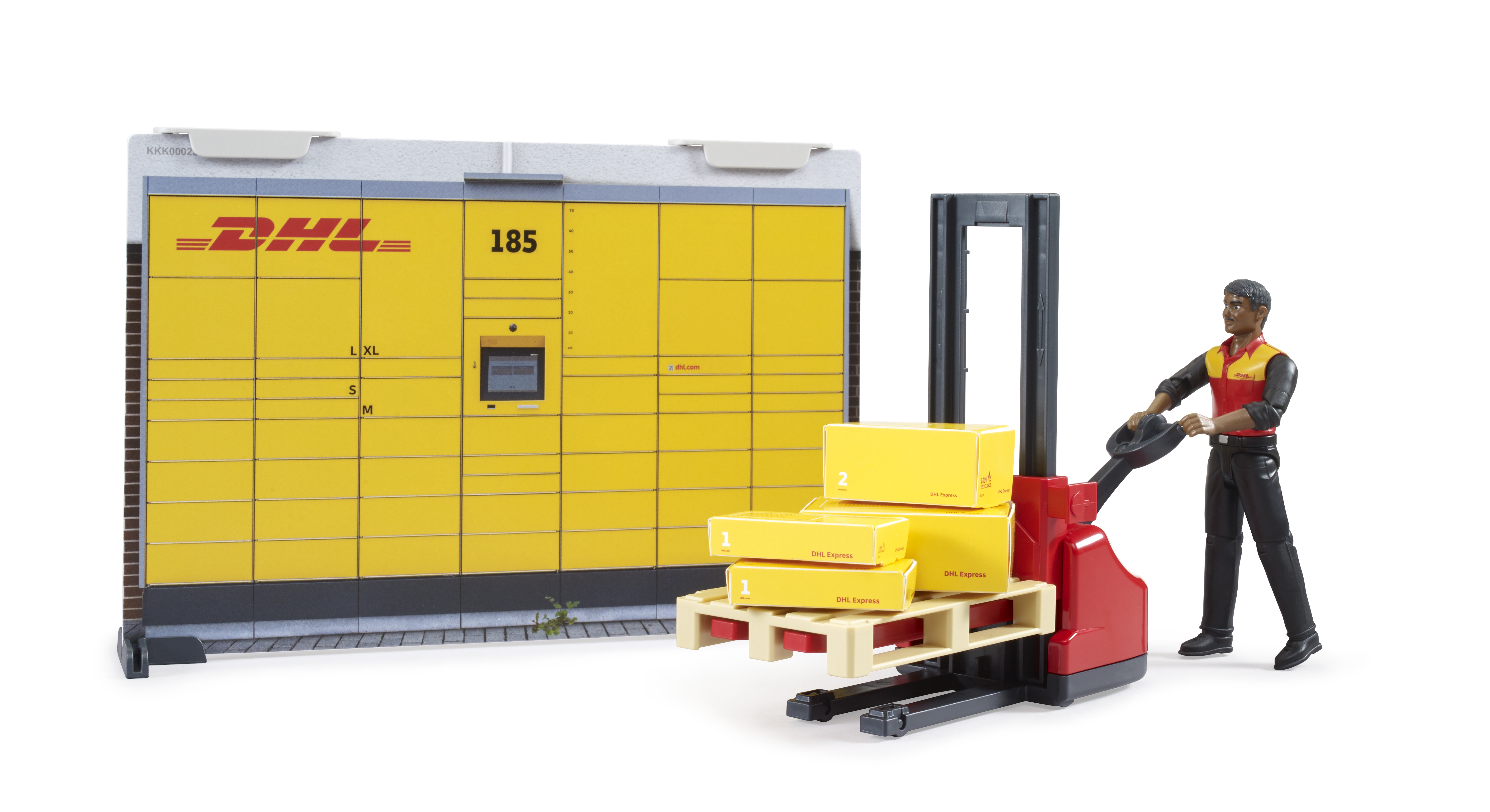 bworld DHL Shop con carrello elevatore e figura