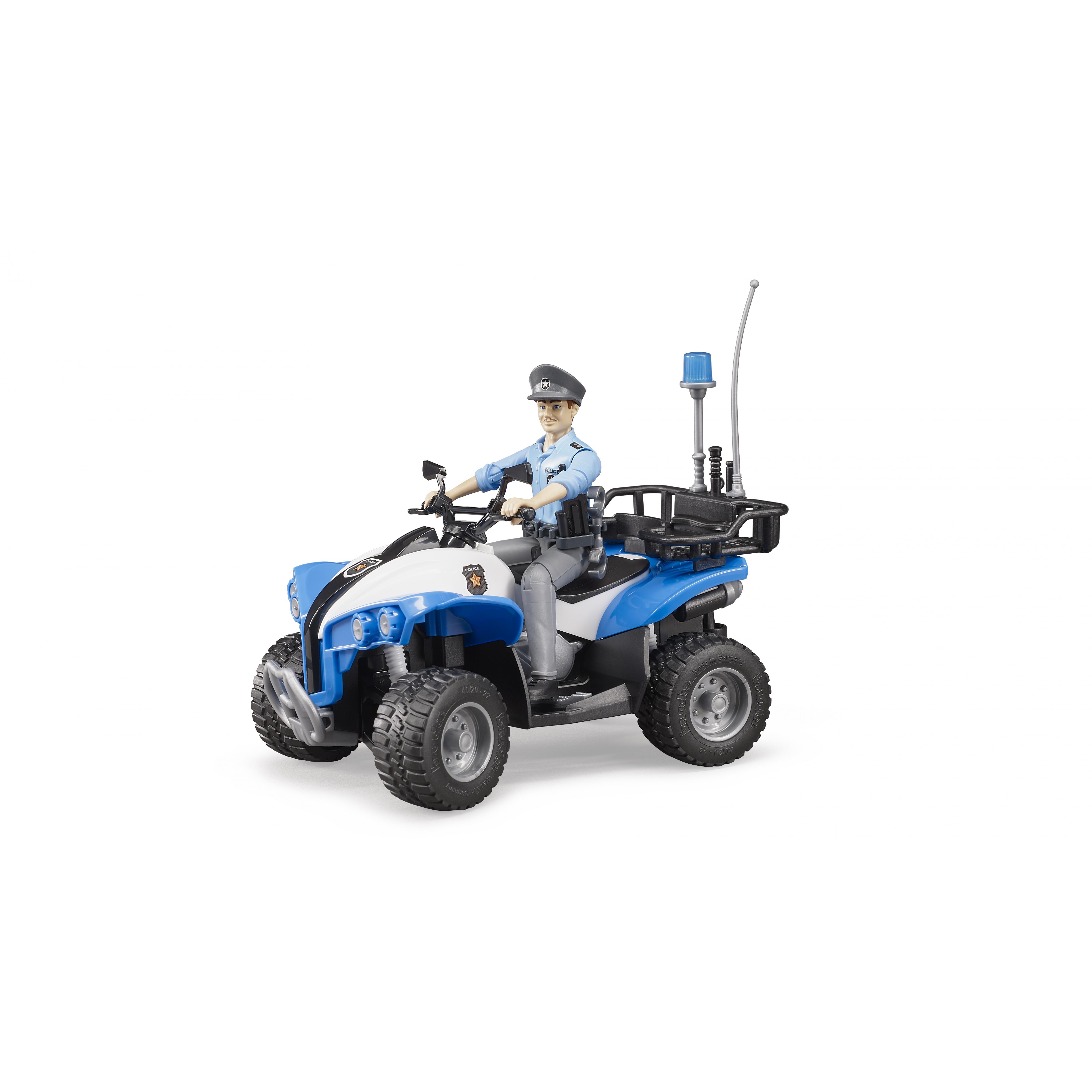 Polizei-Quad mit Polizist und Ausstattung Polizei-Quad mit Polizist und Ausstattung