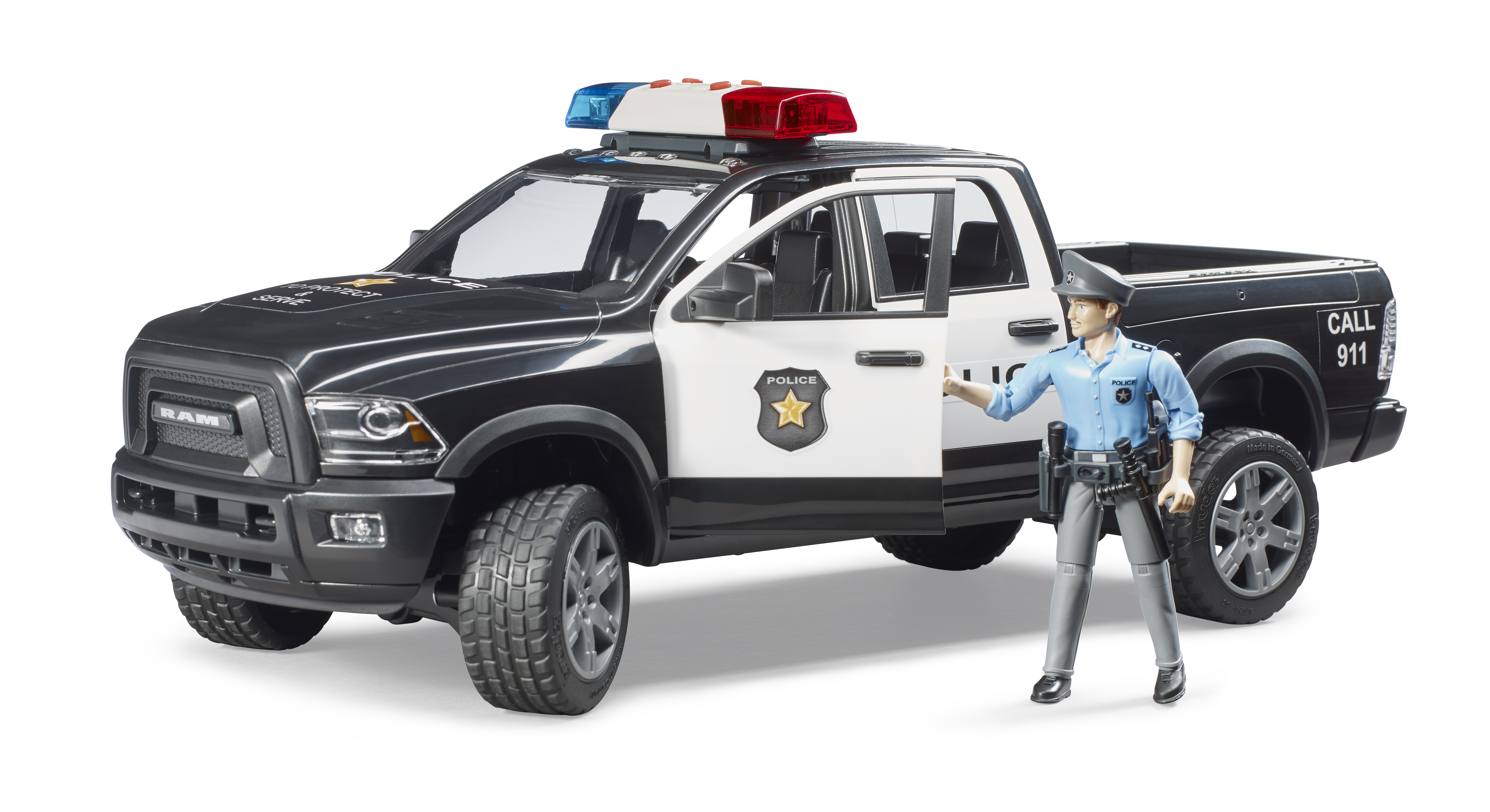 RAM 2500 Polizei Pickup mit Polizist
