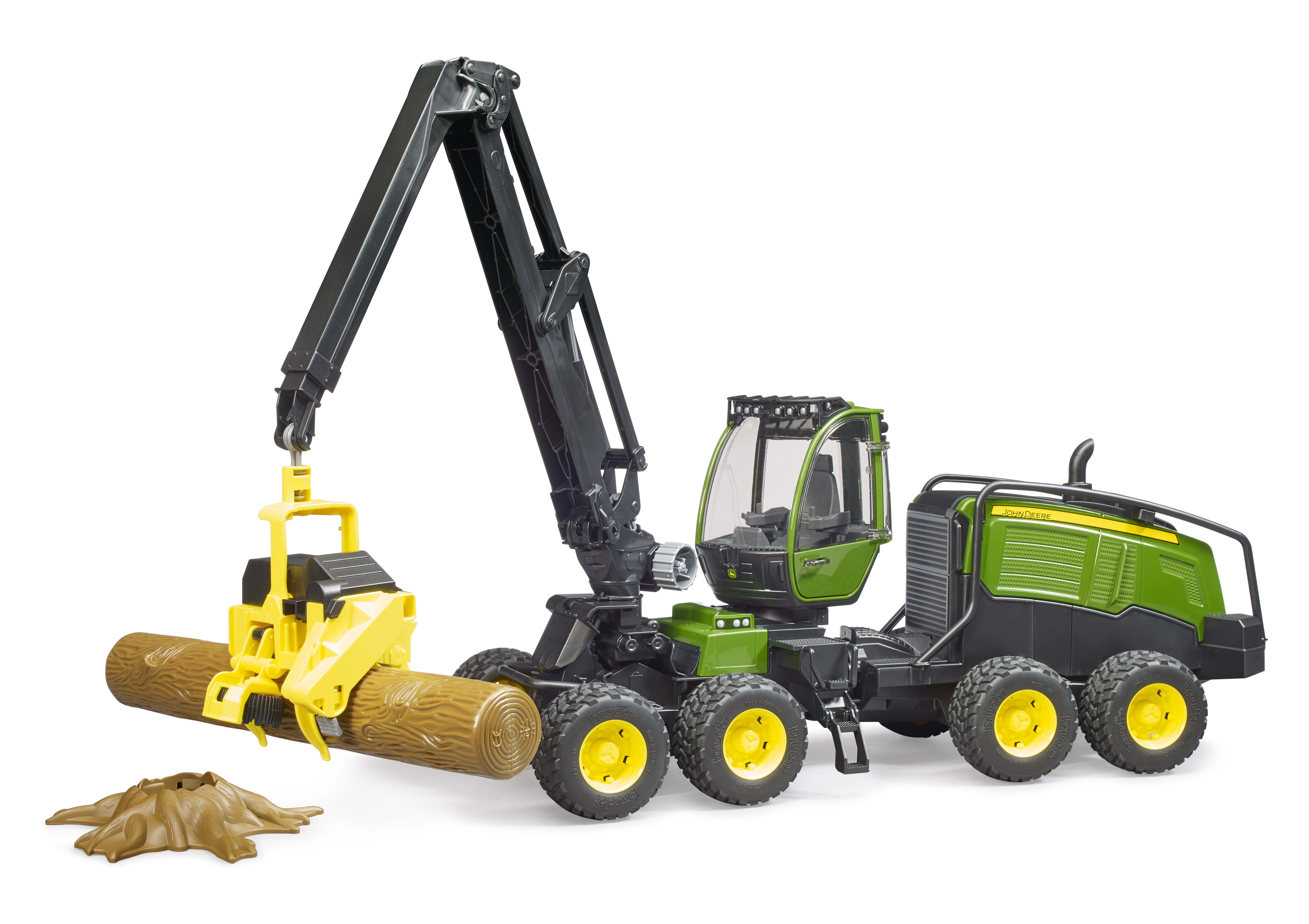 John Deere 1270G Harvester mit 1 Baumstamm John Deere 1270G Harvester mit 1 Baumstamm