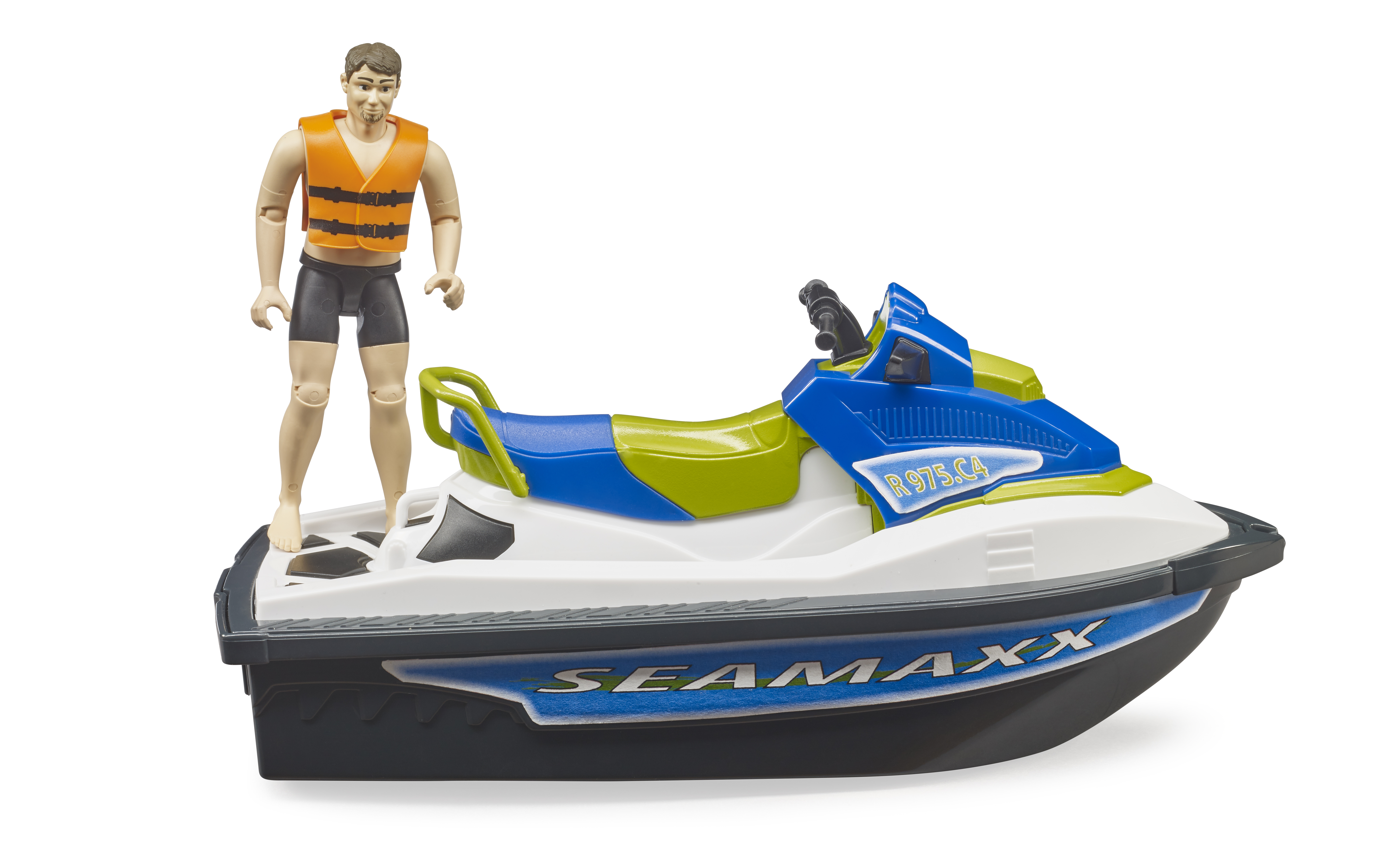 Personal water craft including rider Personal water craft including rider