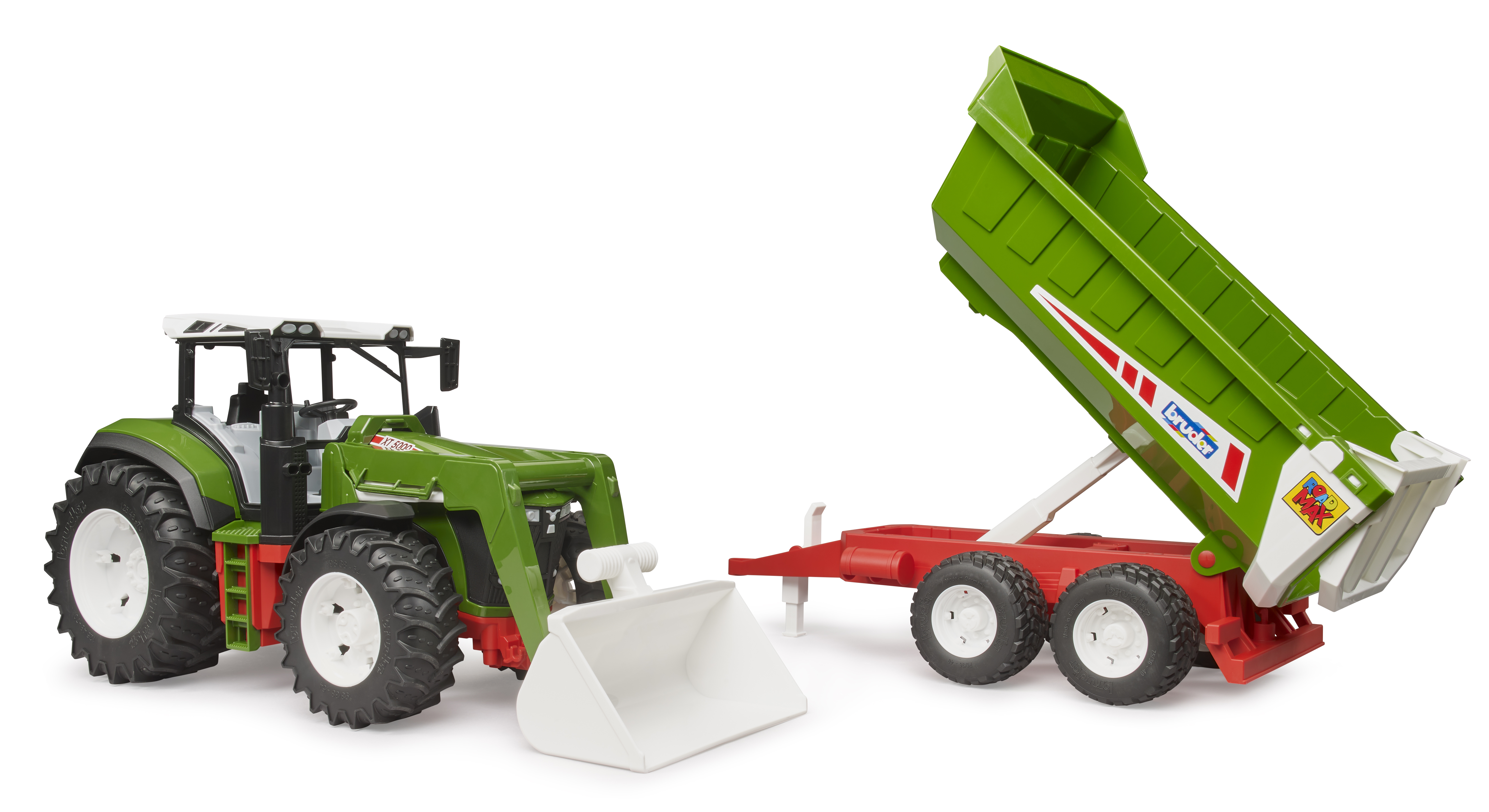 ROADMAX Traktor mit Frontlader und Kippanhänger ROADMAX Traktor mit Frontlader und Kippanhänger