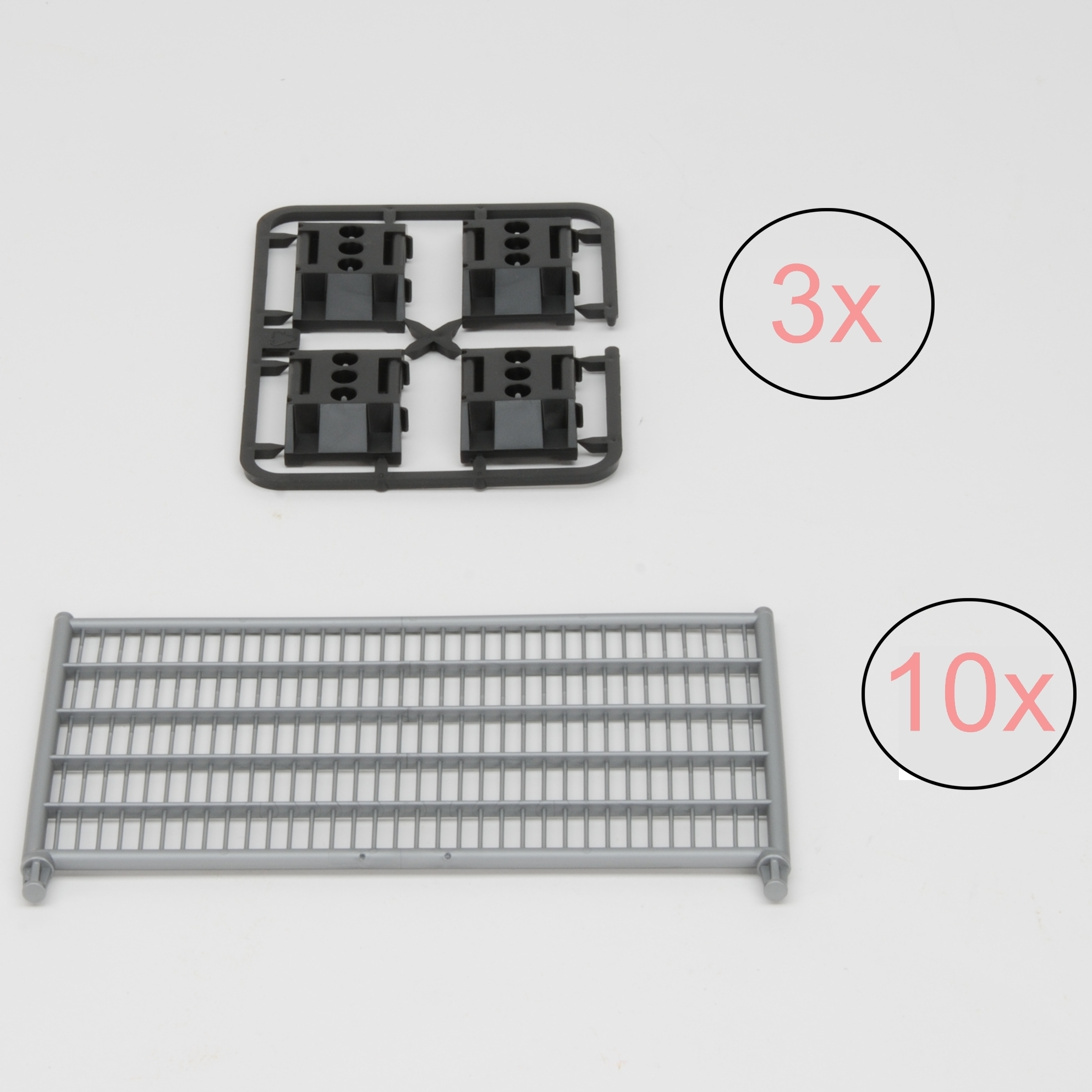42403 10 barrières pour chantier avec 12 appuis
