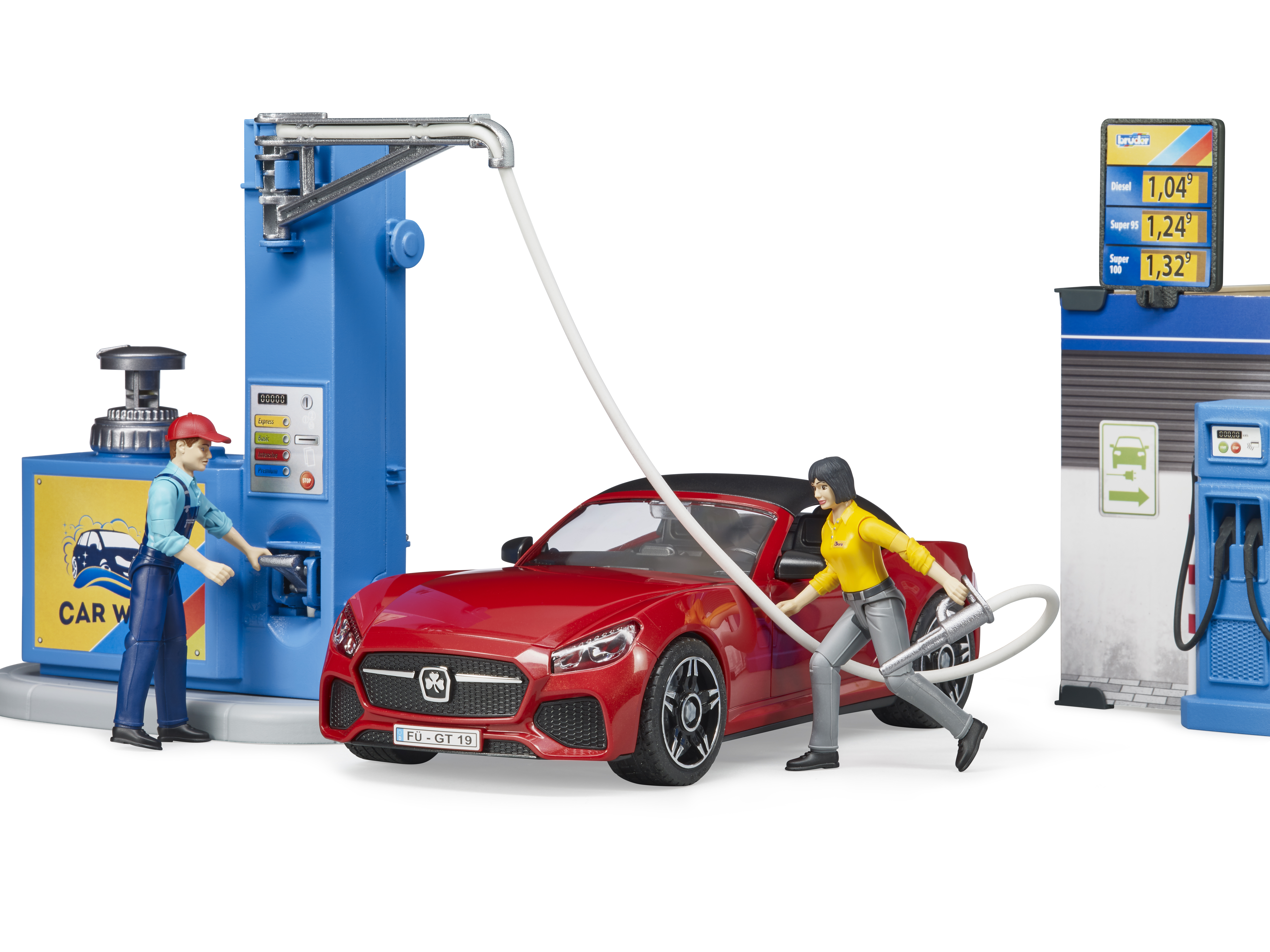 bworld Tankstelle mit Fahrzeug und Waschplatz bworld Tankstelle mit Fahrzeug und Waschplatz