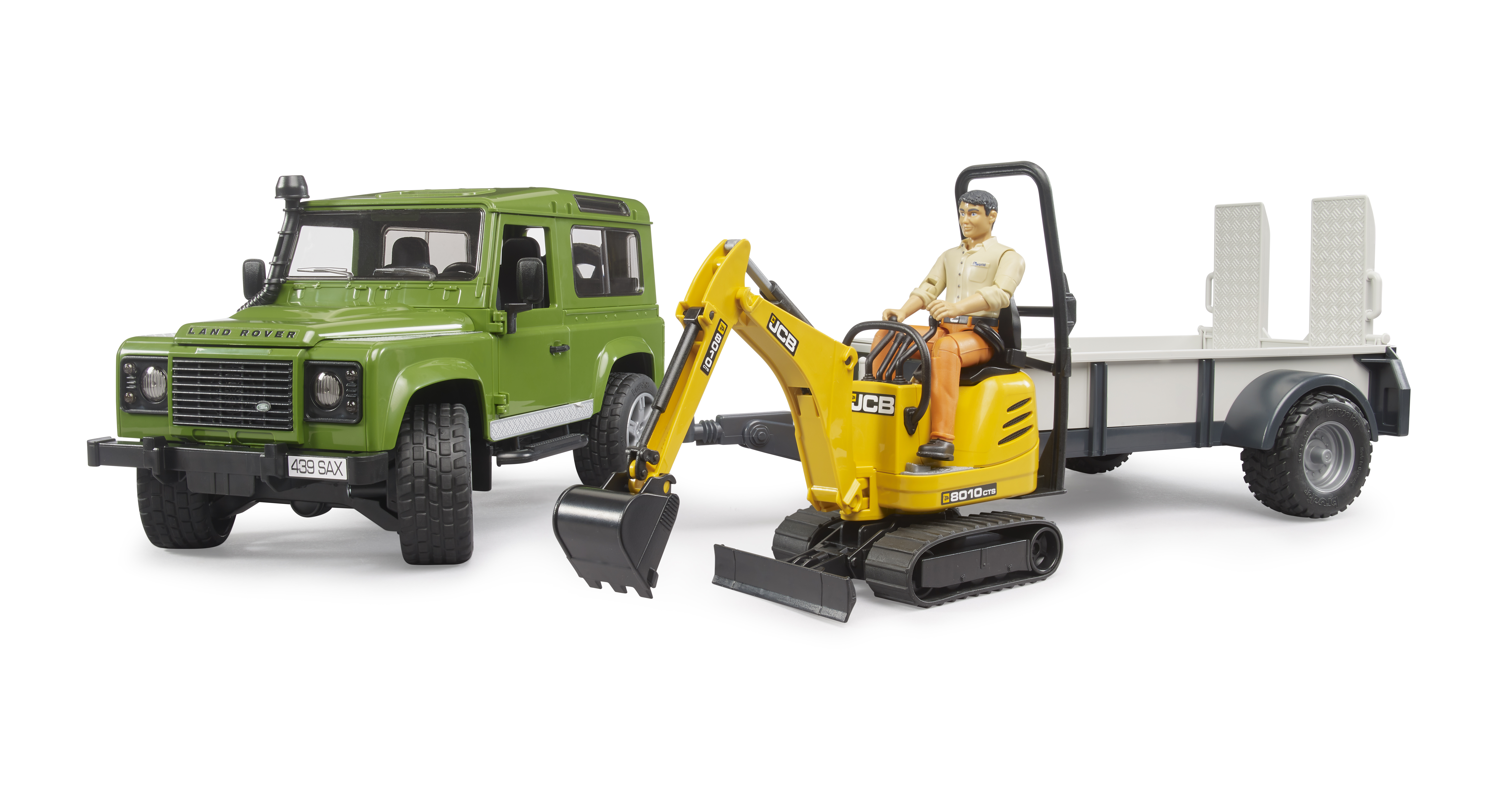 Land Rover Defender Station Wagon e micro escavatore JCB