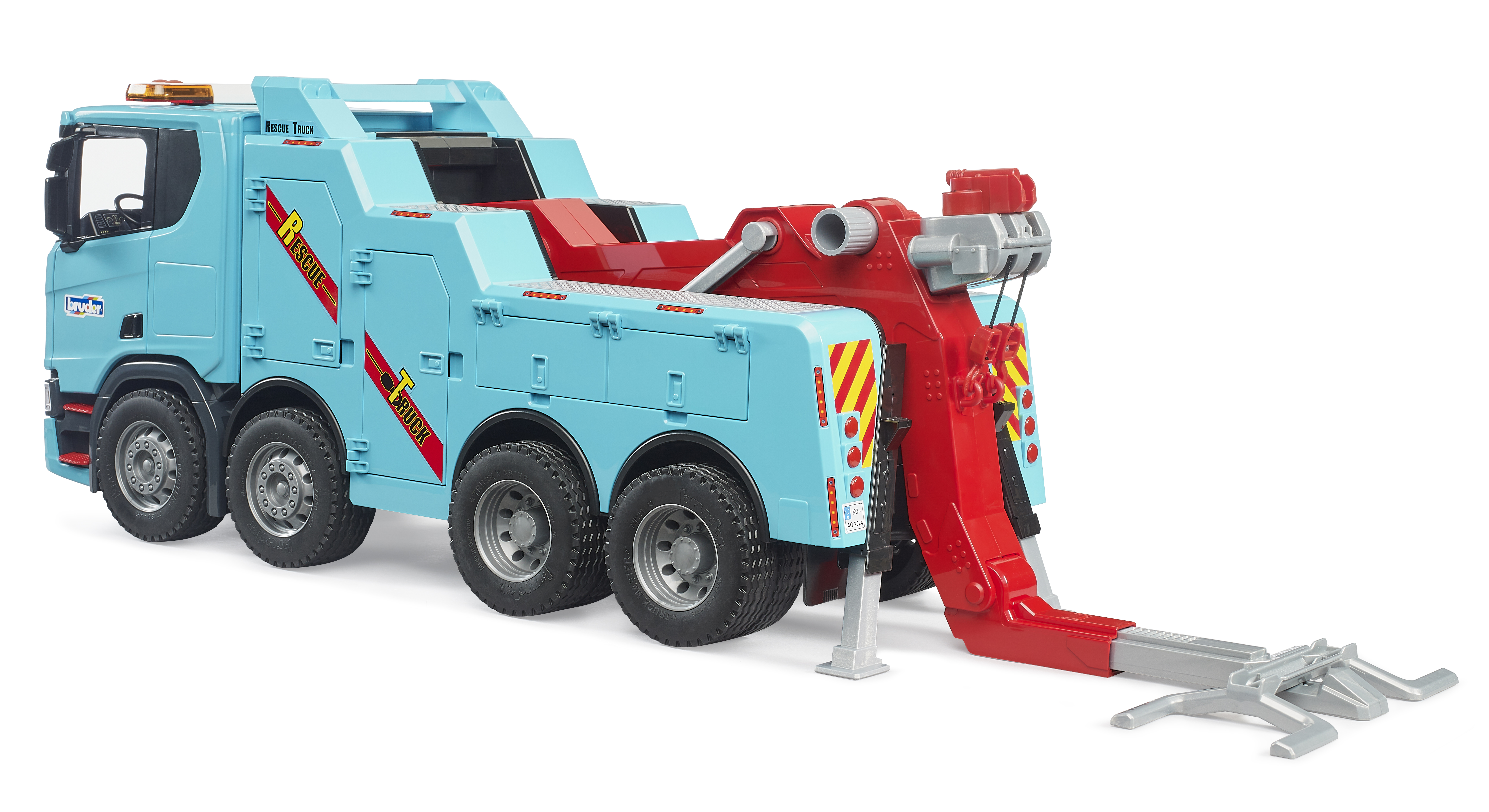 Camion di recupero e traino Scania Super 560R con modulo Light and Sound