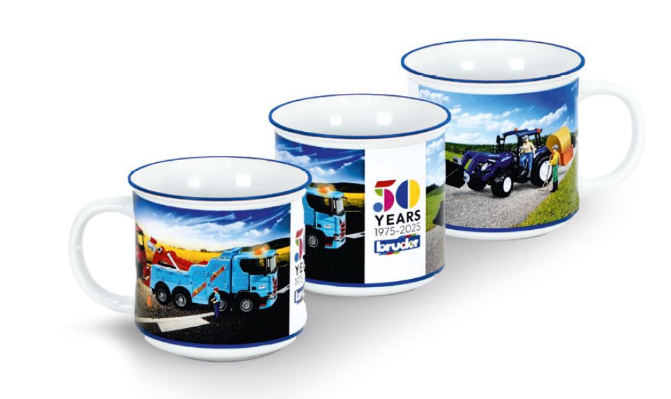 Jubiläums-Tasse 50 Jahre BRUDER