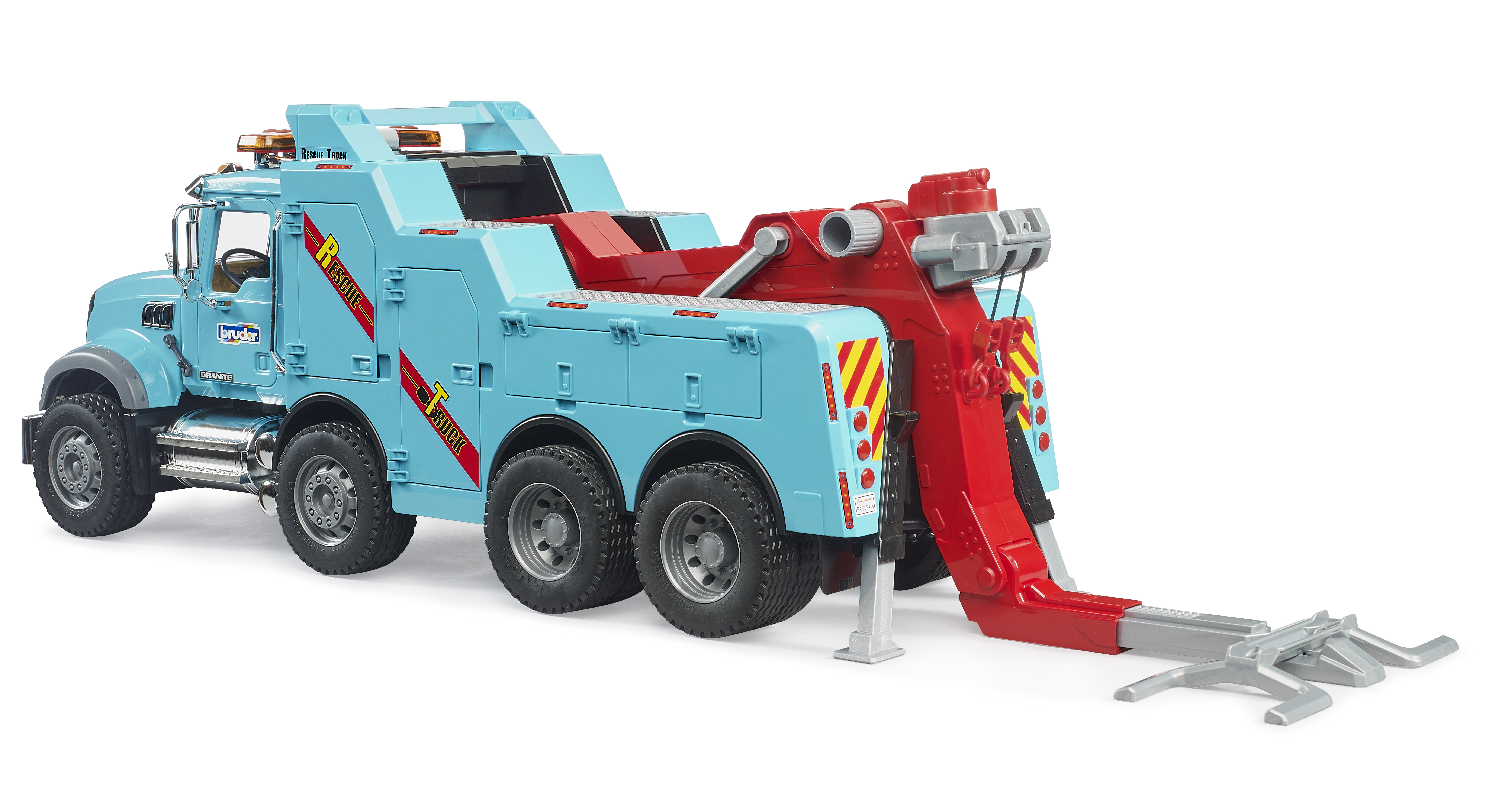 Camion di recupero e traino MACK Granite con modulo Light and Sound