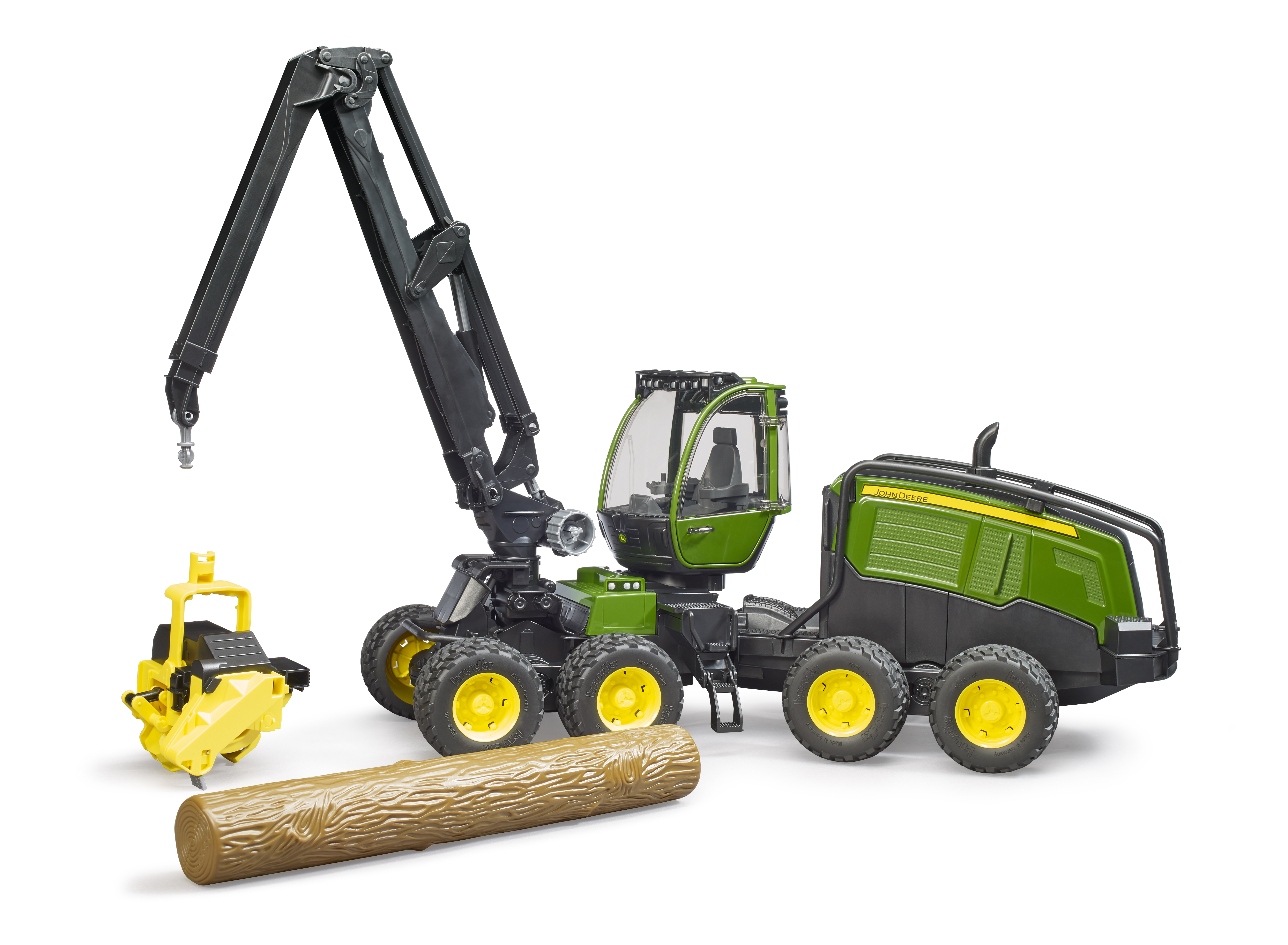 John Deere 1270G Harvester mit 1 Baumstamm John Deere 1270G Harvester mit 1 Baumstamm