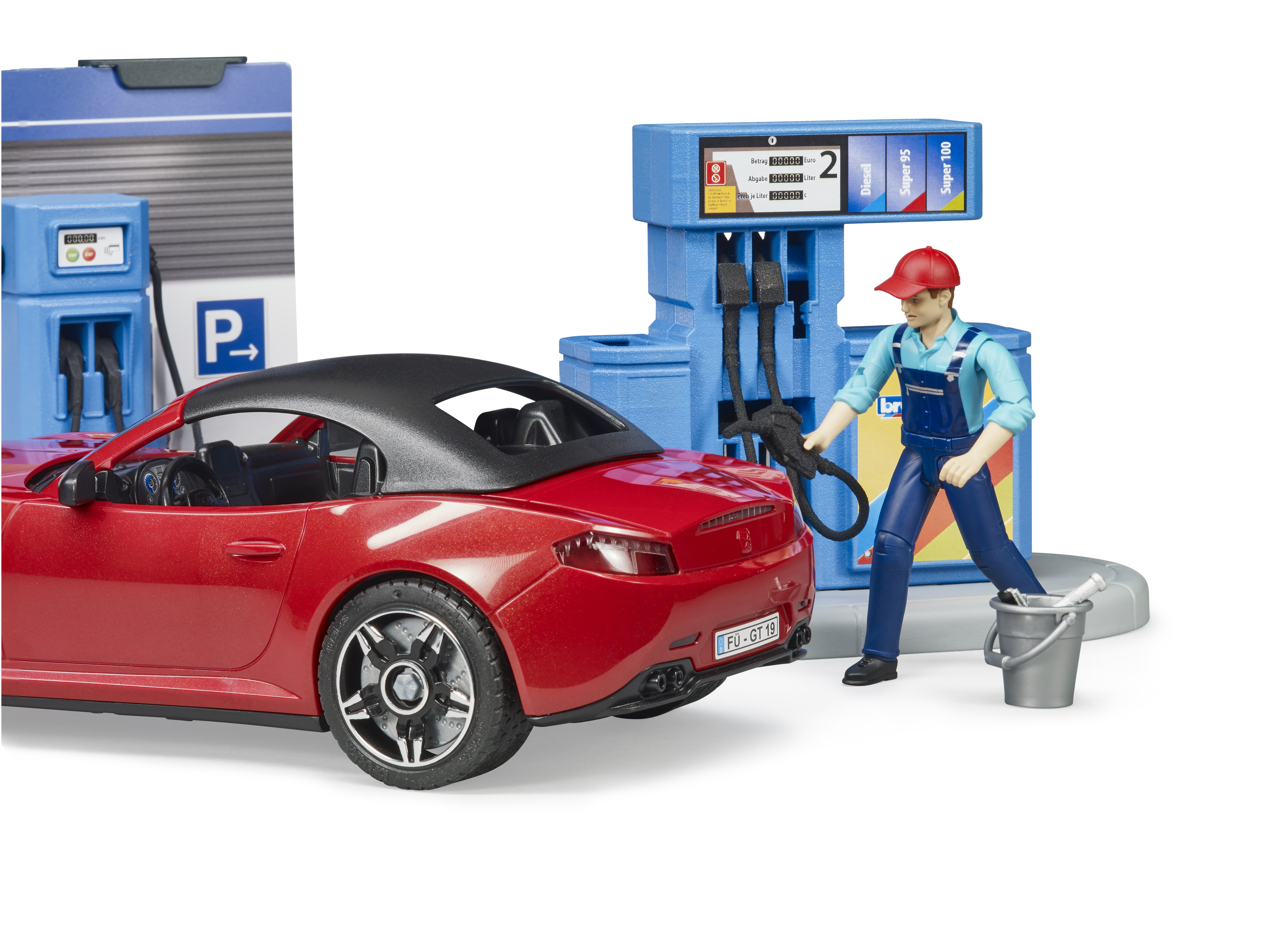 bworld Tankstelle mit Fahrzeug und Waschplatz bworld Tankstelle mit Fahrzeug und Waschplatz