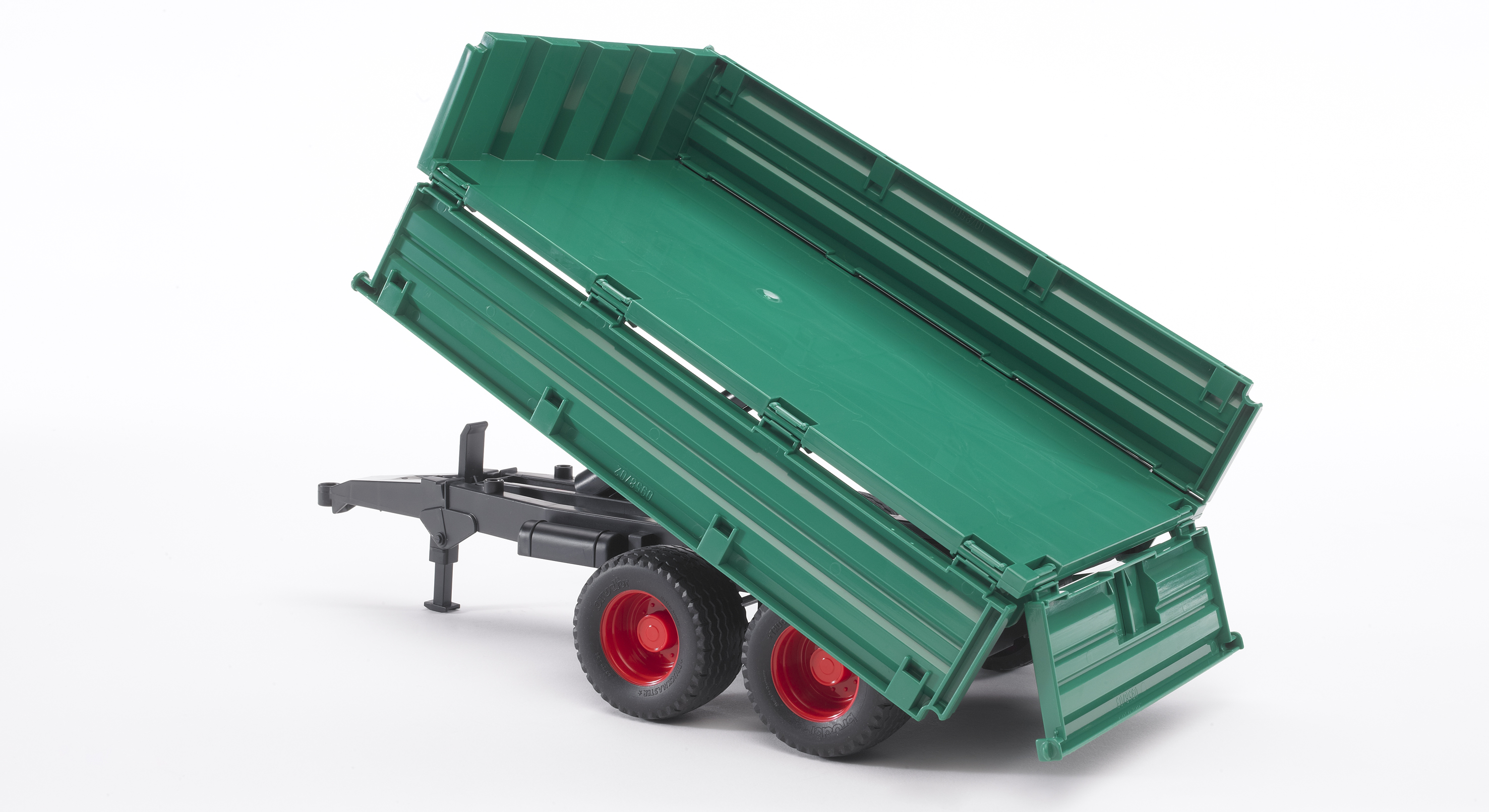 Remolque de eje tándem con caja de carga desmontable