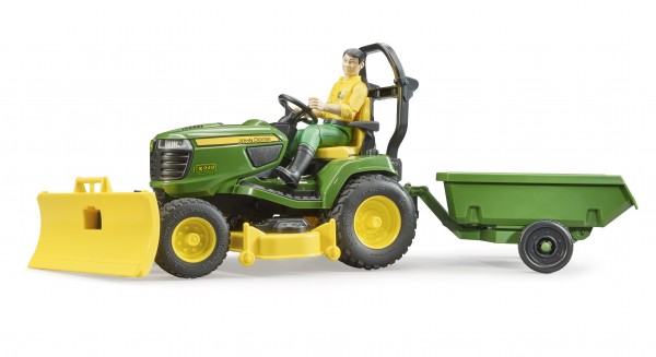 bworld John Deere lawn tractor with trailer