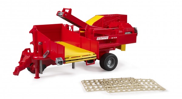 Grimme SE75-30 potatoe digger with 80 imitation potatoes