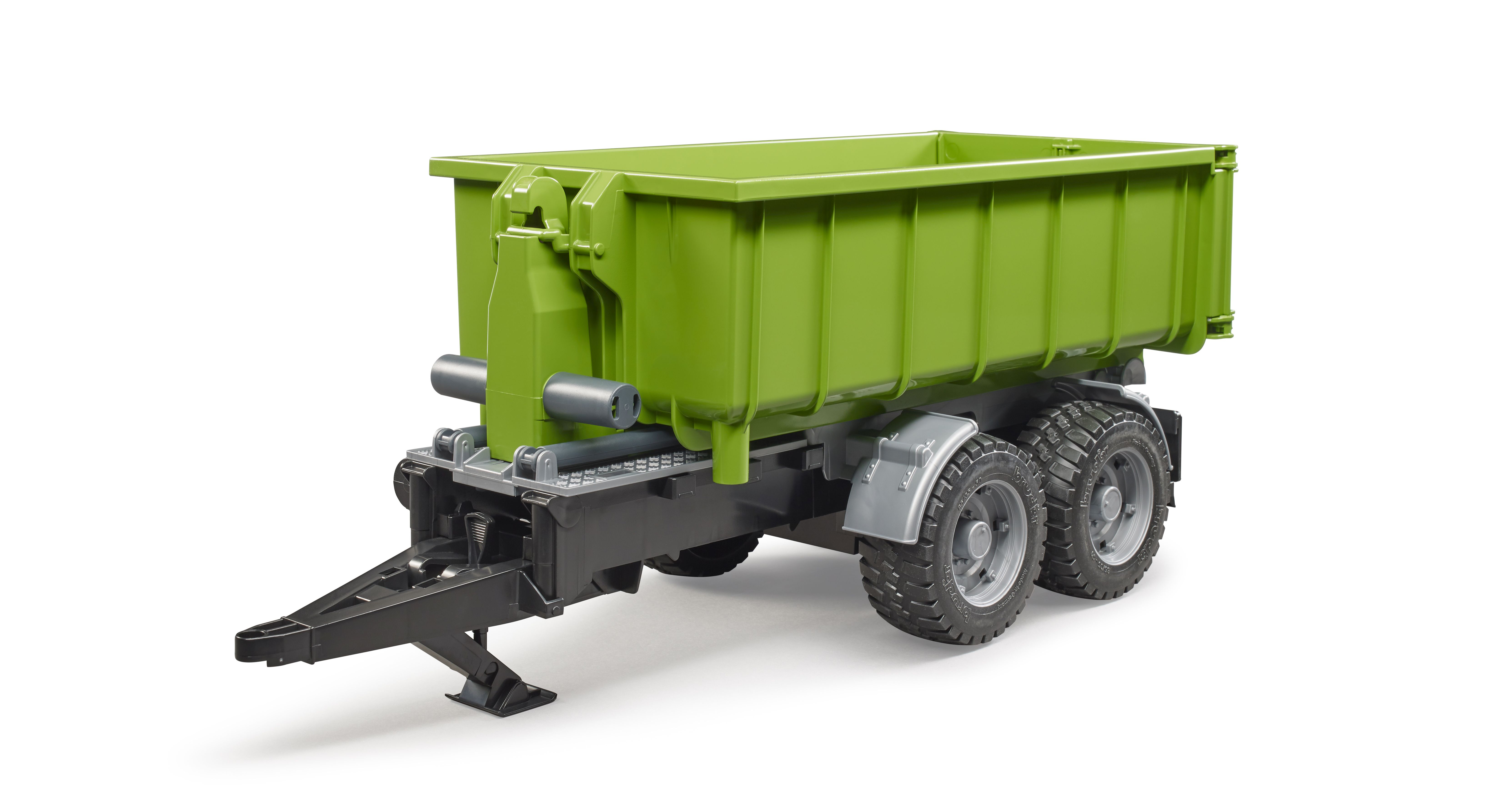 Hook lift trailer for tractors | BRUDER 