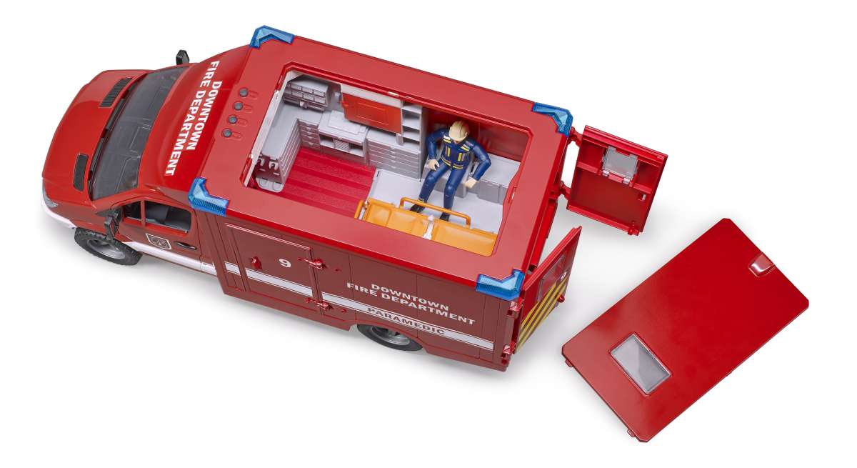 MB Sprinter Fire Department with Light Sound Module and fireman Special items BRUDER Spielwaren GmbH Co. KG