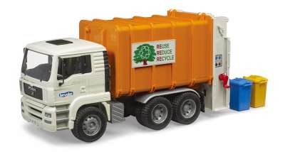 MAN TGA Rear loading garbage truck Garbage collectors Commercial Categories BRUDER Spielwaren GmbH Co. KG