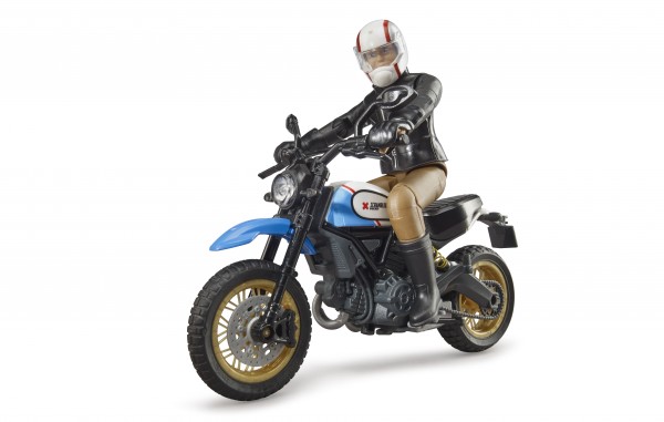 Scrambler Ducati Desert Sled con conductor