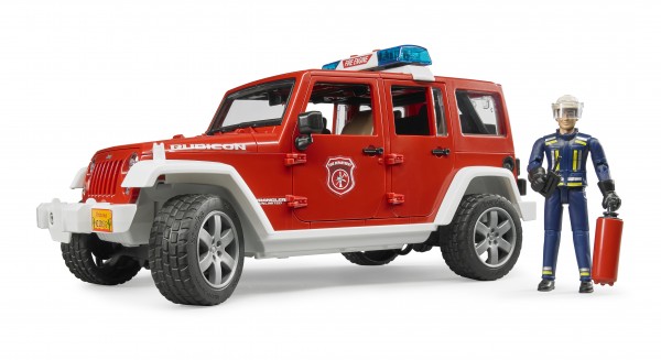 Jeep Wrangler Unlimited Rubicon Feuerwehrfahrzeug mit Feuerwehrmann