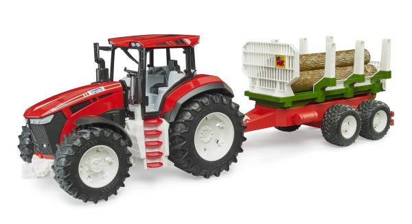 ROADMAX Tractor with Forwarding Trailer and 3 tree trunks