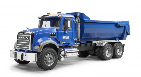 bruder mack granite dump truck with snow plow blade