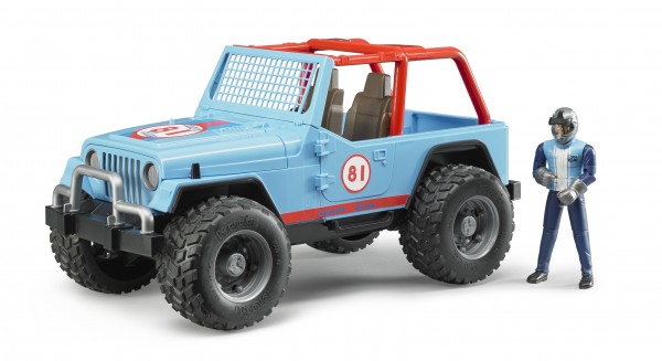 Jeep Cross Country Racer azul con piloto